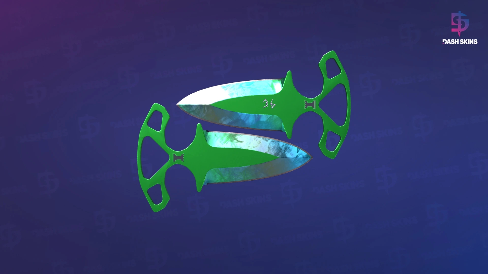★ StatTrak™ Shadow Daggers | Gamma Doppler (Factory New) - Phase 3 Screenshot Playside