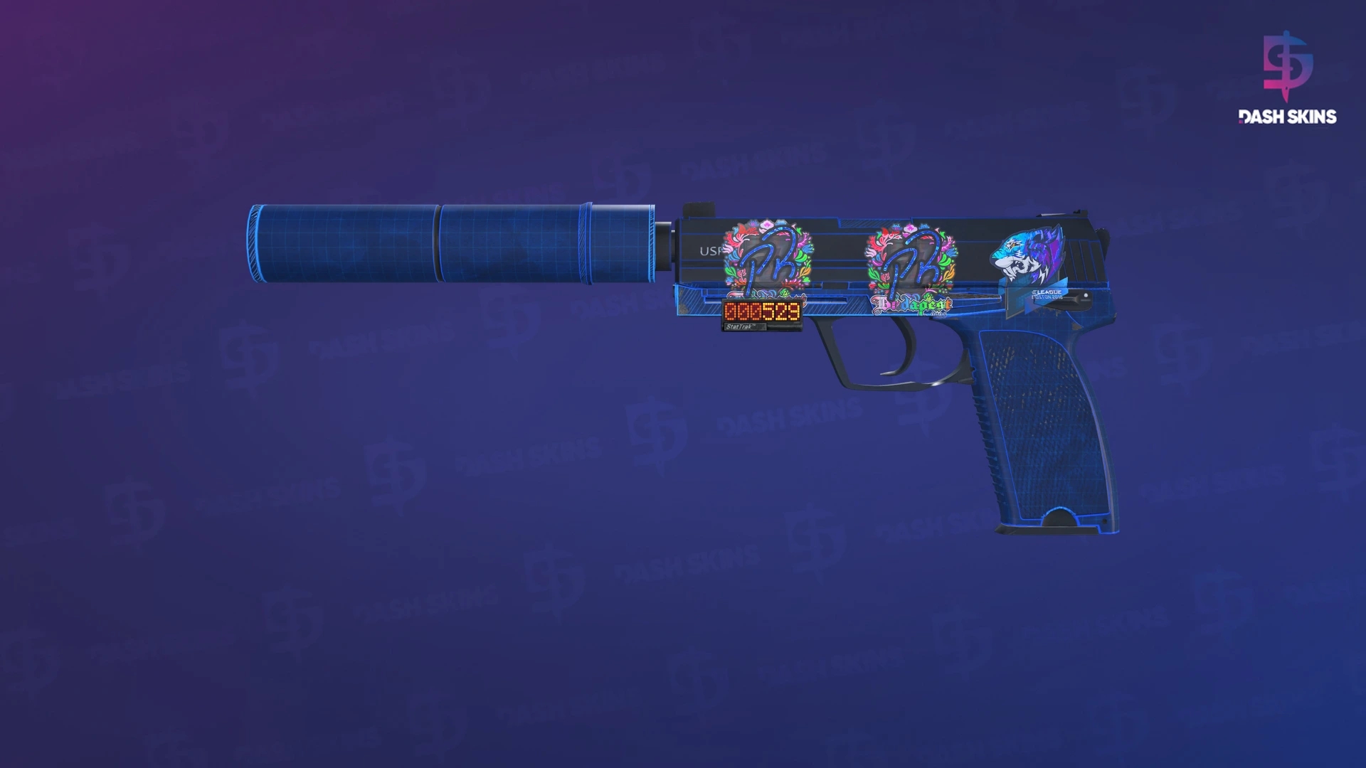 StatTrak™ USP-S | Blueprint (Field-Tested) Screenshot Playside