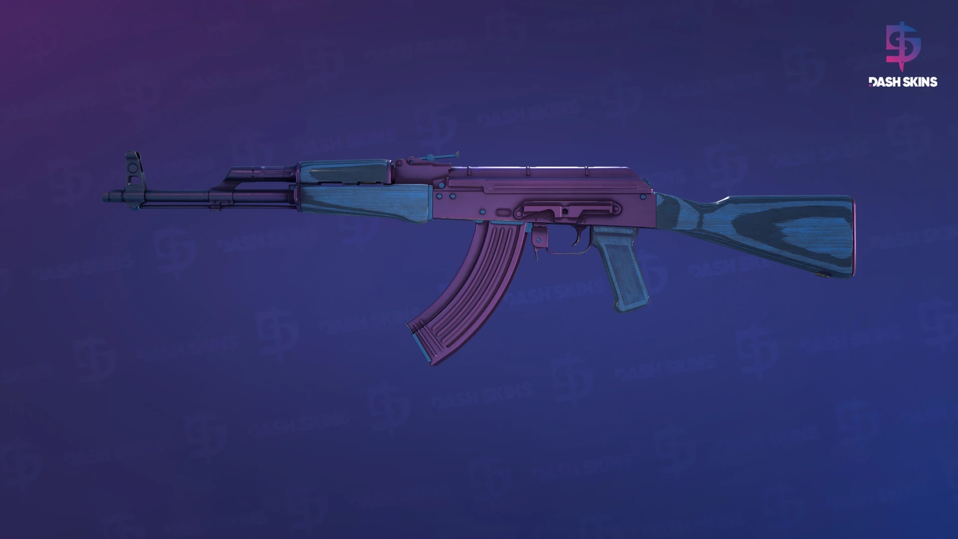 AK-47 | Midnight Laminate (Minimal Wear) Screenshot Playside