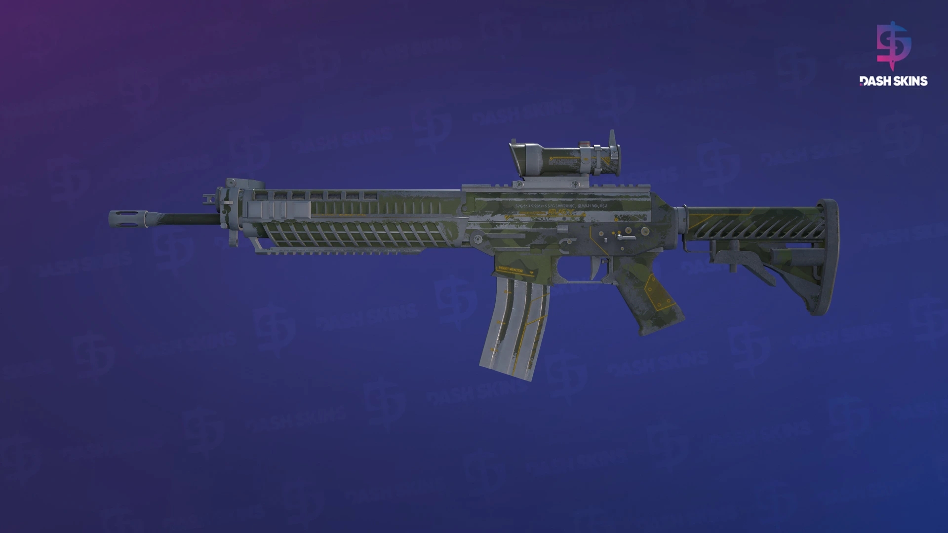 SG 553 | Atlas (Battle-Scarred) Screenshot Playside