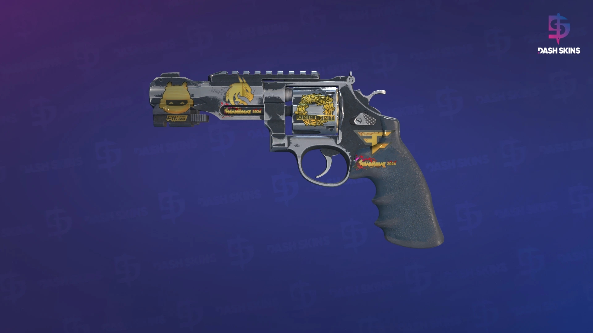 Souvenir R8 Revolver | Night (Battle-Scarred) Screenshot Playside