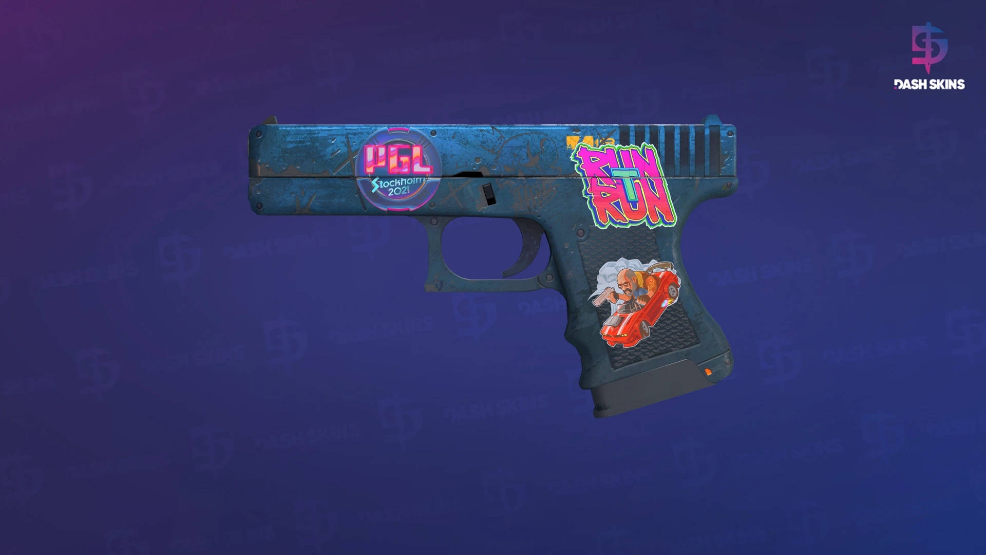 Glock-18 | Off World (Battle-Scarred) Screenshot Playside