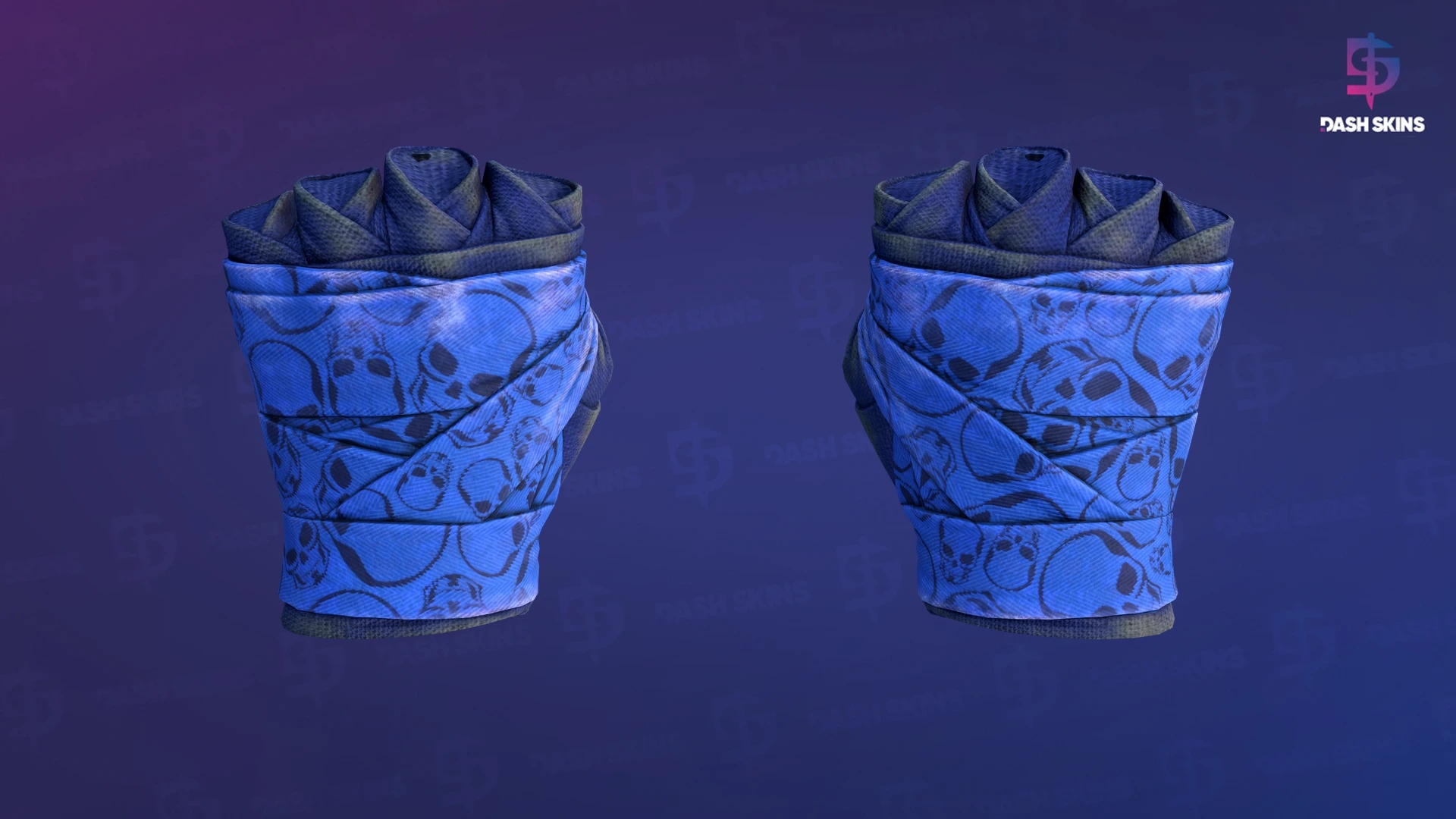 ★ Hand Wraps | Cobalt Skulls (Battle-Scarred) Screenshot Playside
