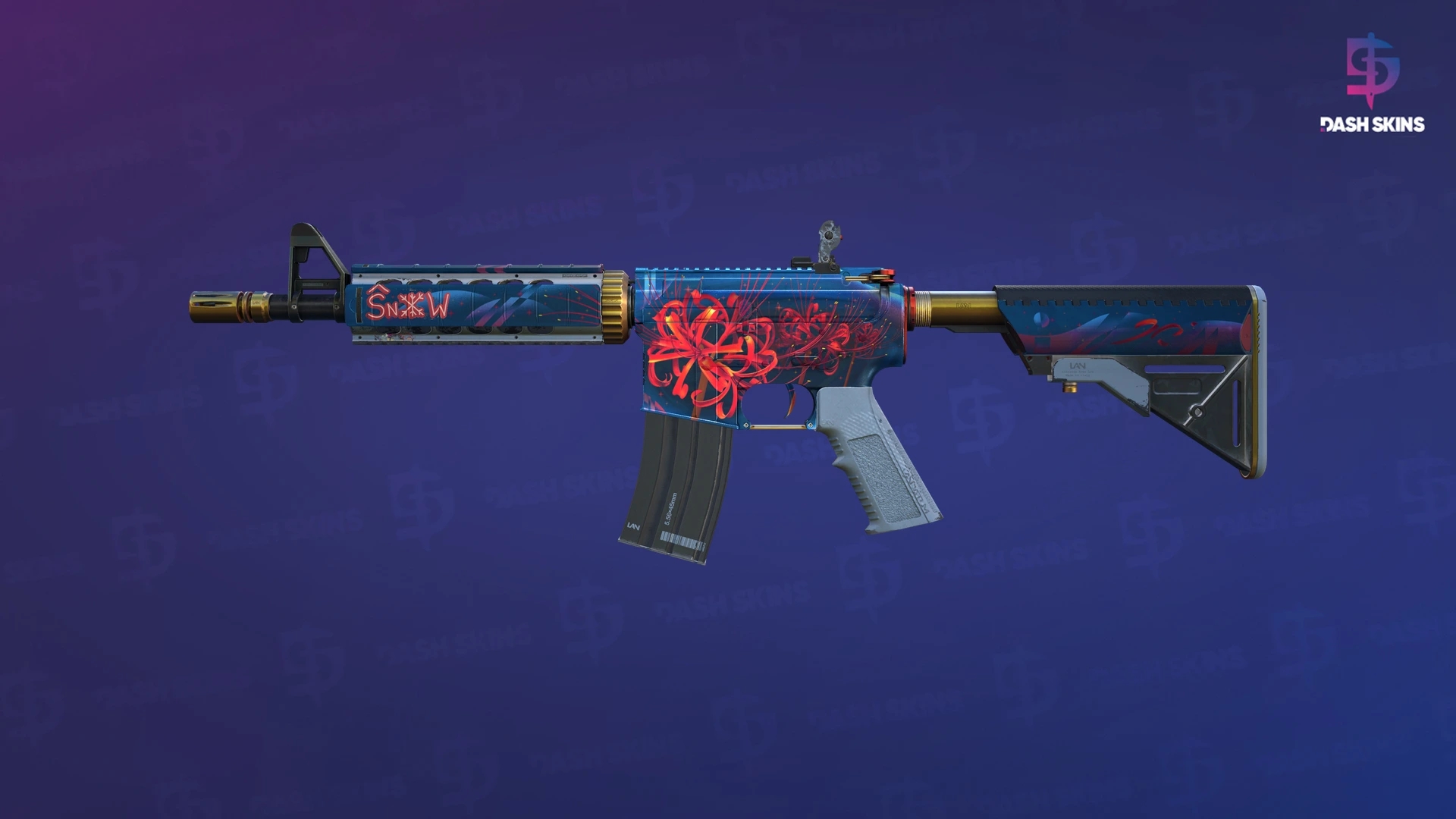 M4A4 | Spider Lily (Minimal Wear) Screenshot Playside