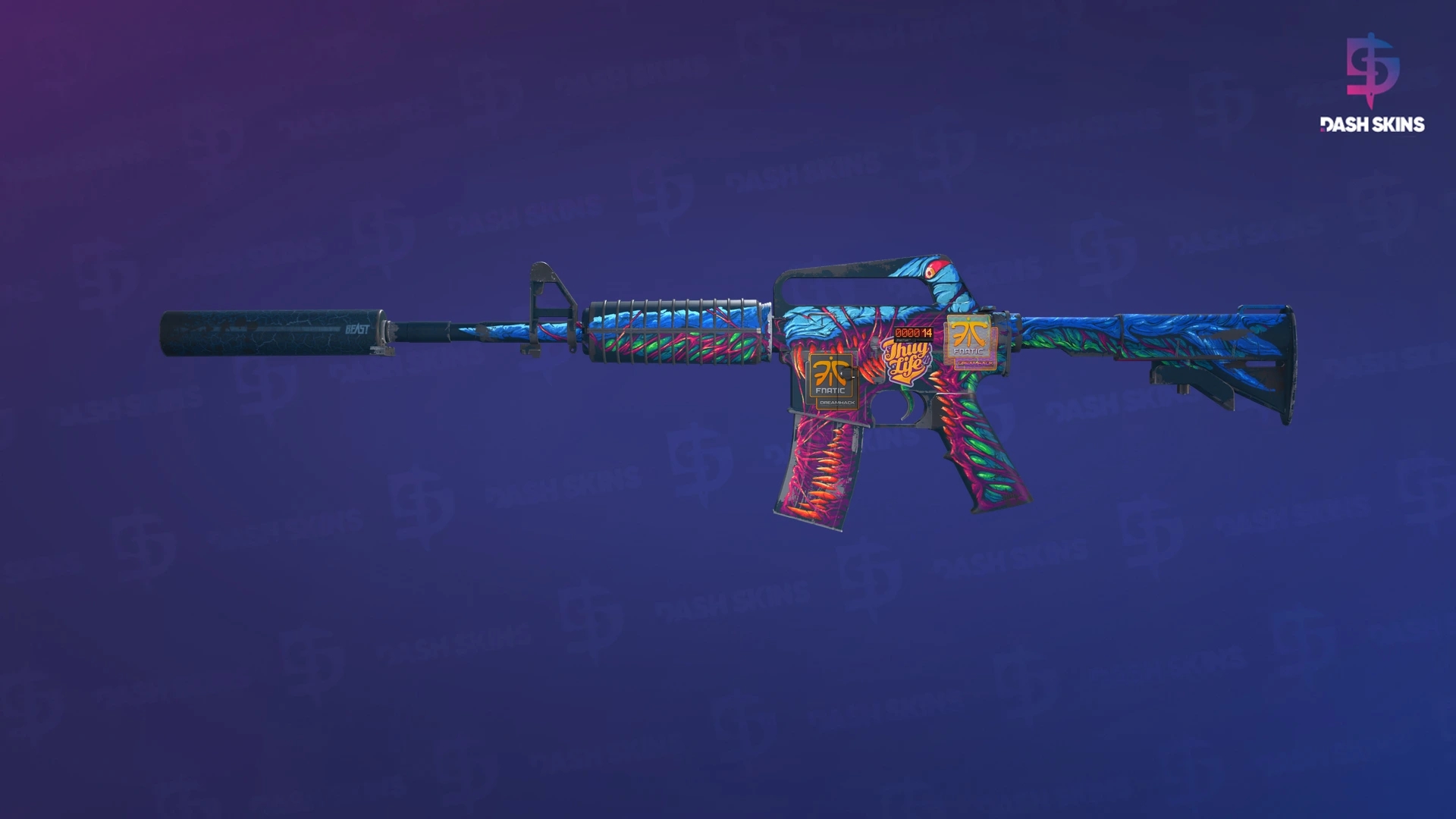 StatTrak™ M4A1-S | Hyper Beast (Well-Worn) Screenshot Playside