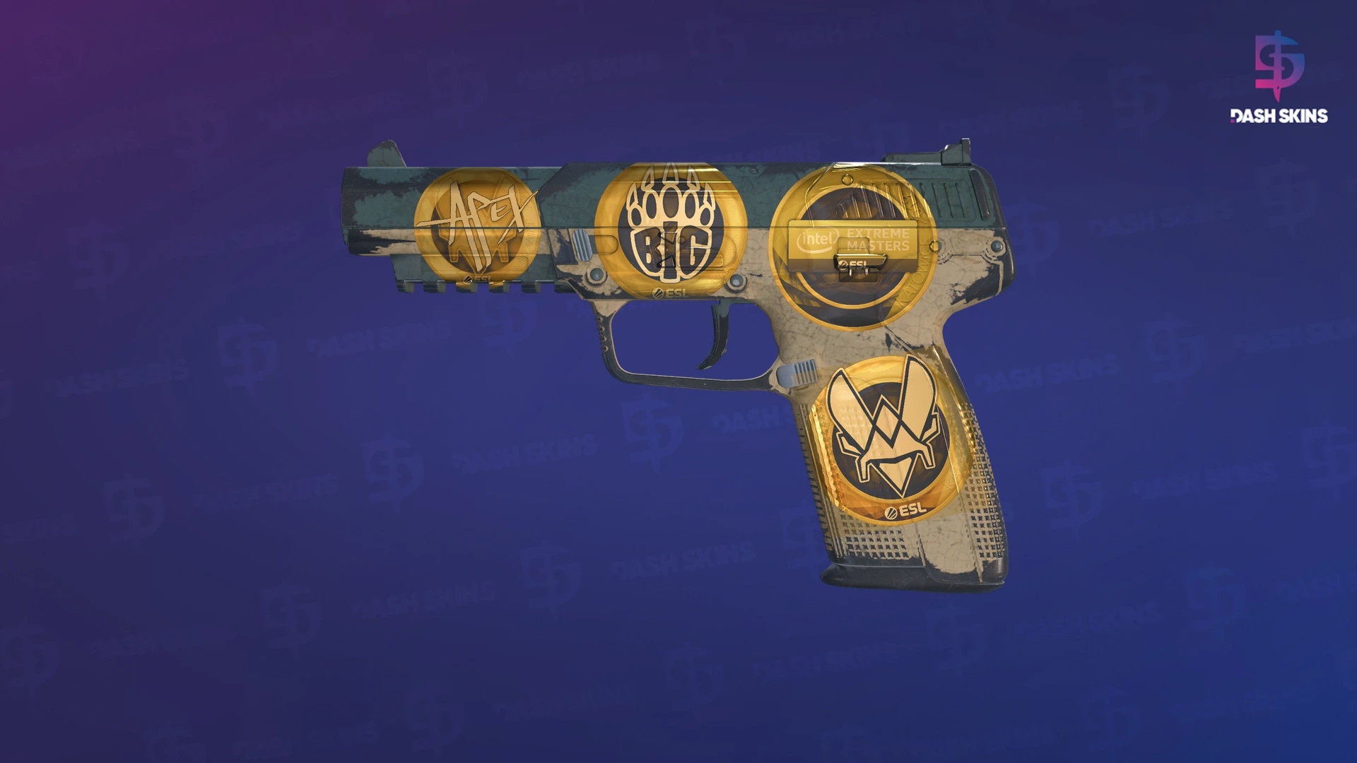 Souvenir Five-SeveN | Contractor (Battle-Scarred) Screenshot Playside