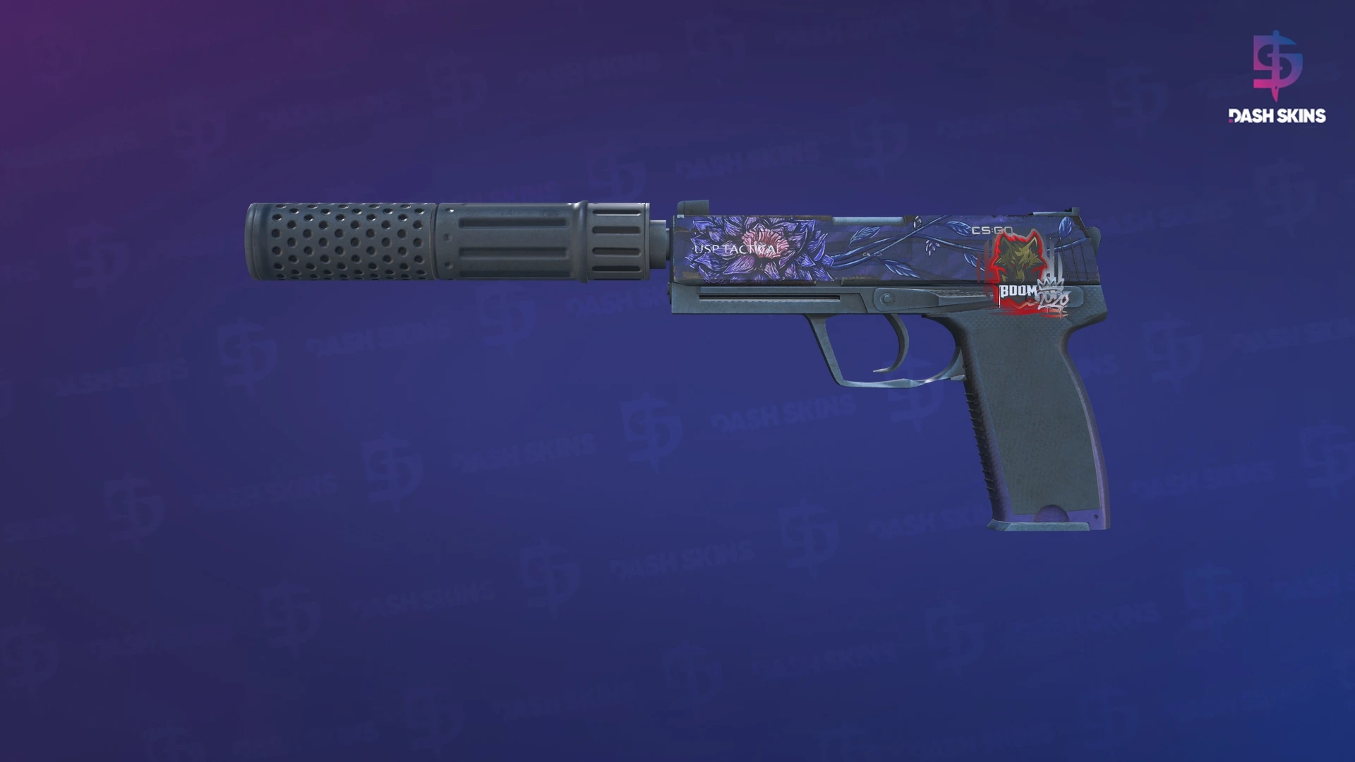 USP-S | Black Lotus (Battle-Scarred) Screenshot Playside