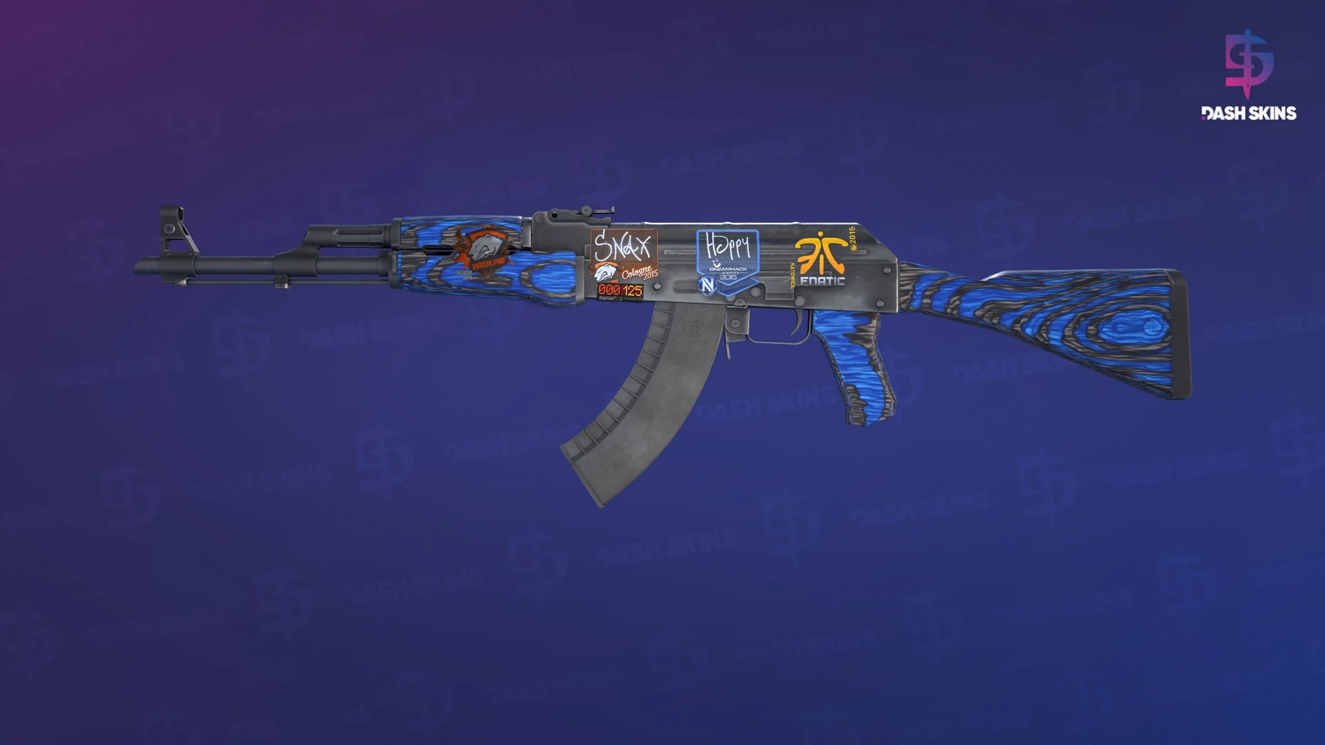 StatTrak™ AK-47 | Blue Laminate (Minimal Wear) Screenshot Playside