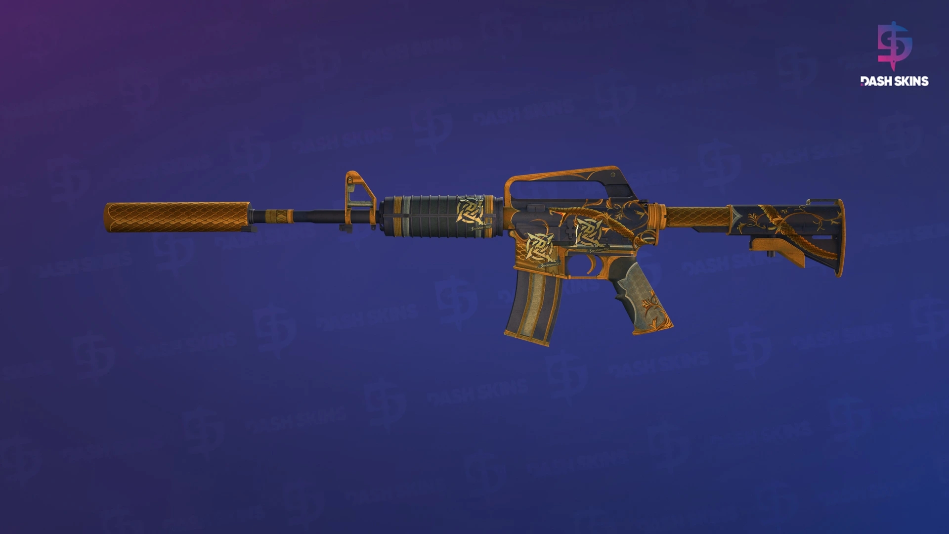 M4A1-S | Golden Coil (Well-Worn) Screenshot Playside