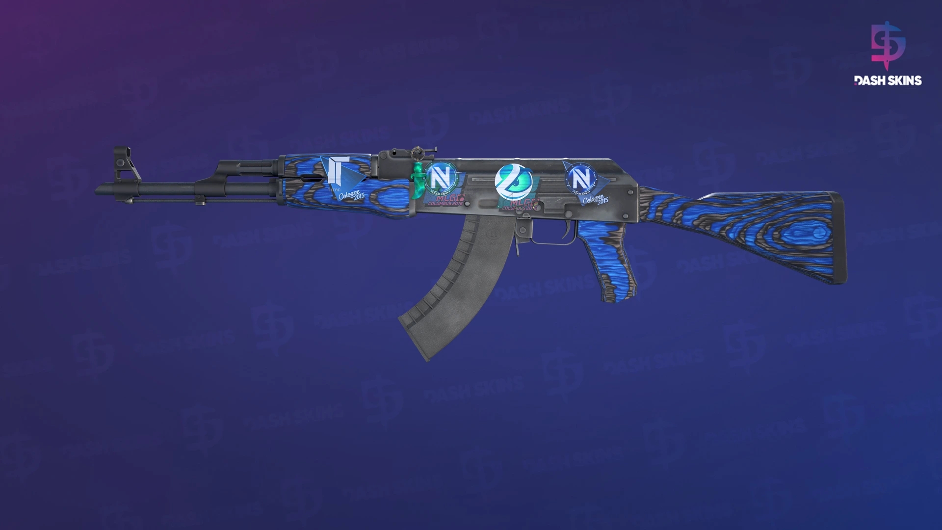 AK-47 | Blue Laminate (Minimal Wear) Screenshot Playside
