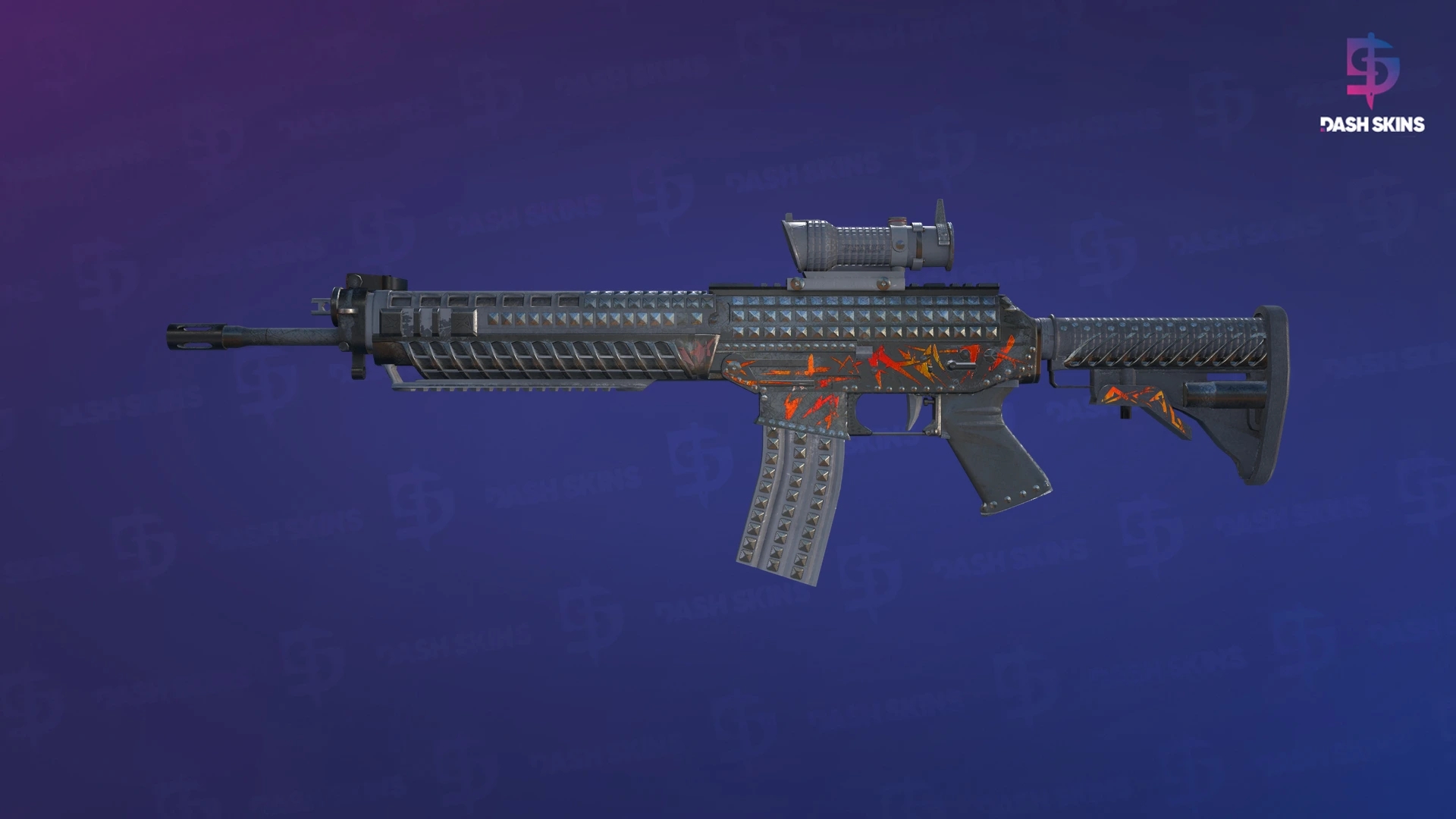 SG 553 | Heavy Metal (Battle-Scarred) Screenshot Playside