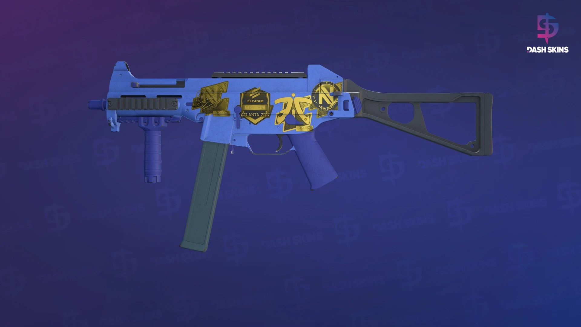 Souvenir UMP-45 | Indigo (Field-Tested) Screenshot Playside
