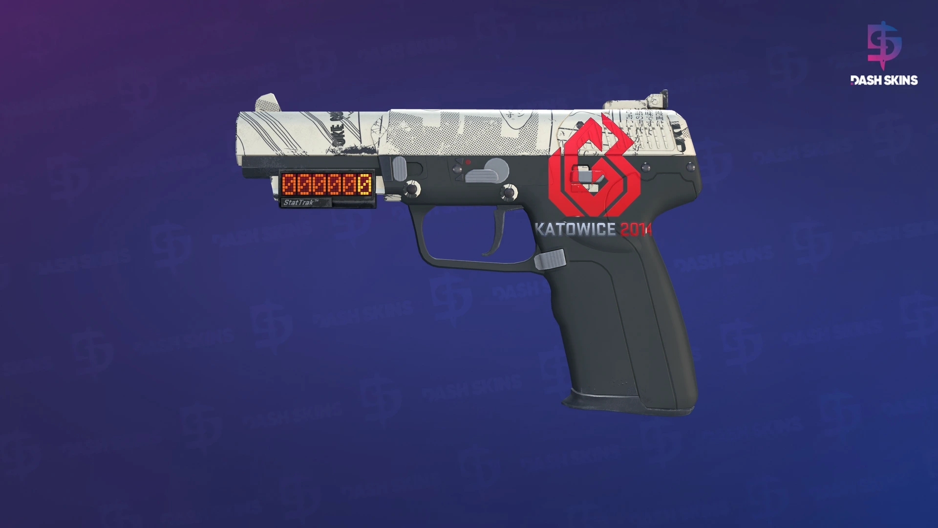 StatTrak™ Five-SeveN | Kami (Minimal Wear) Screenshot Playside