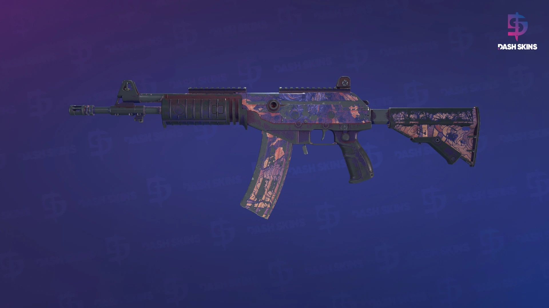 Galil AR | Sky Mandala (Battle-Scarred) Screenshot Playside