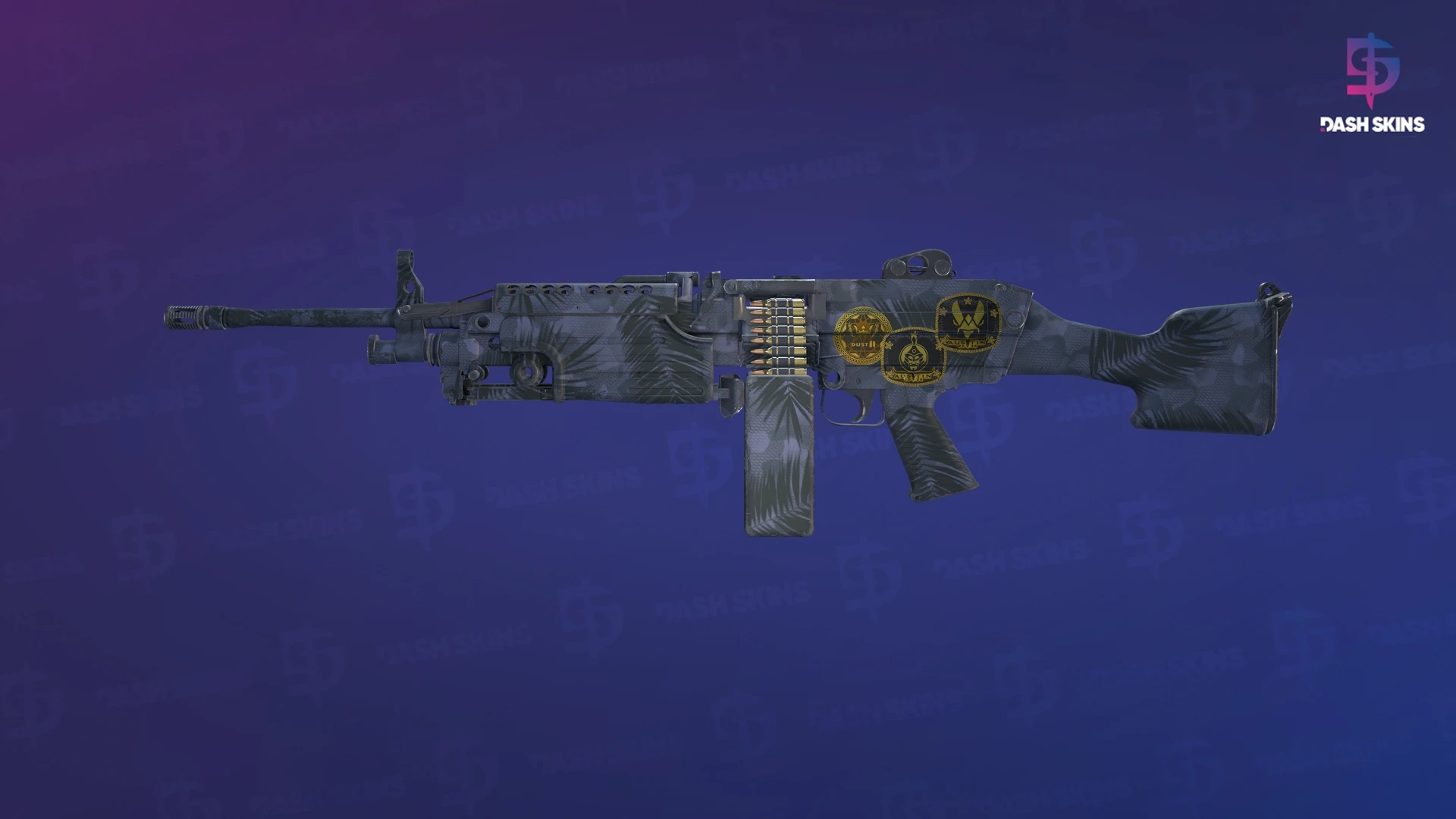 Souvenir M249 | Midnight Palm (Minimal Wear) Screenshot Playside