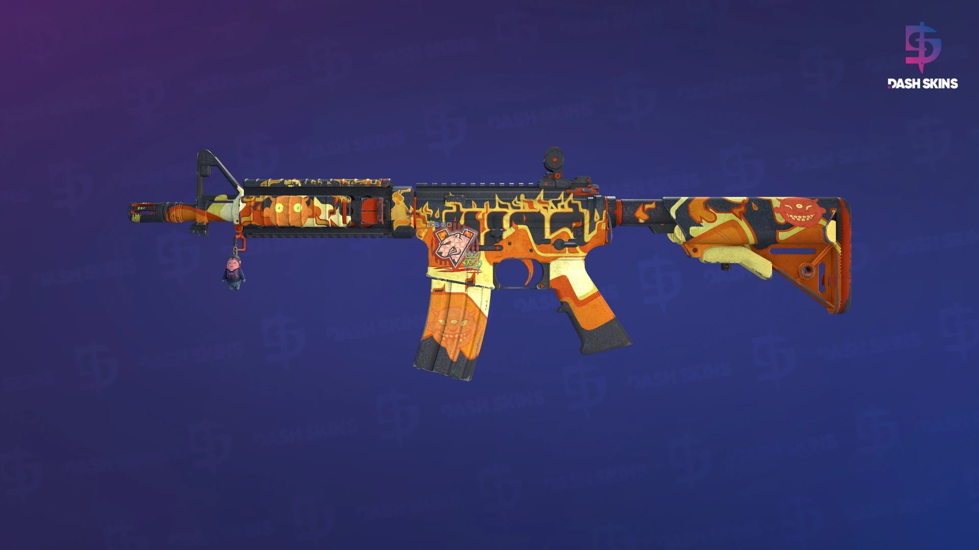 M4A4 | Hellish (Well-Worn) Screenshot Playside