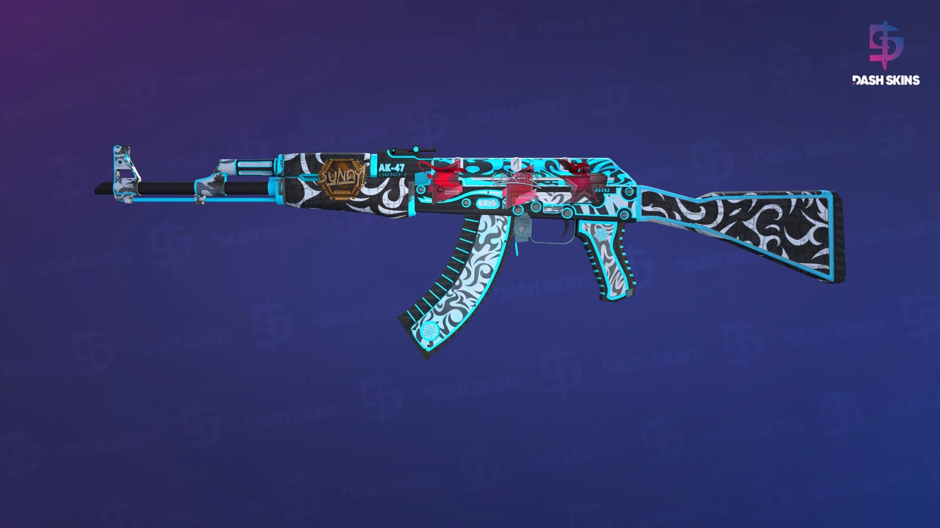 AK-47 | Frontside Misty (Minimal Wear) Screenshot Playside