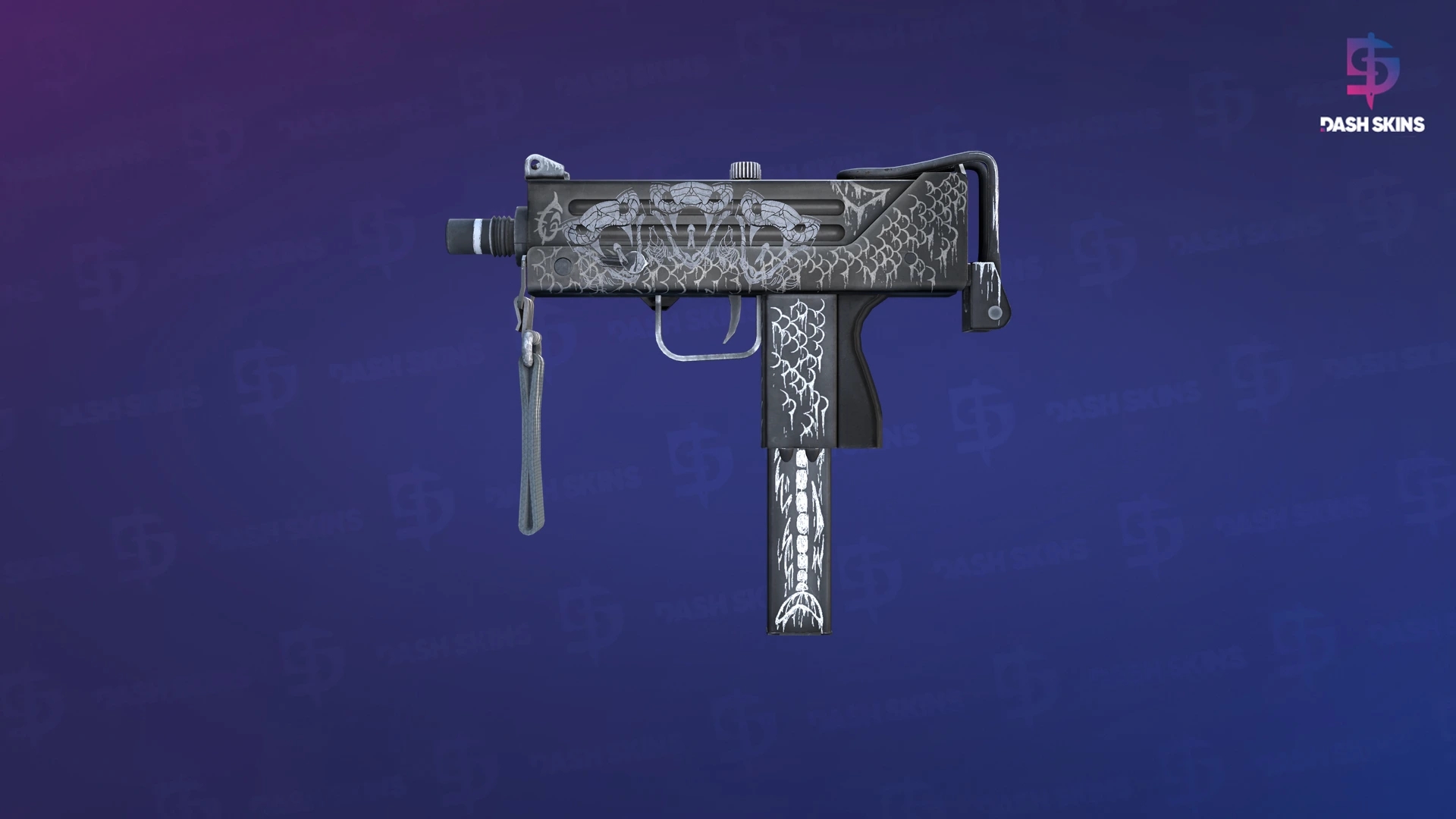 MAC-10 | Whitefish (Minimal Wear) Screenshot Playside