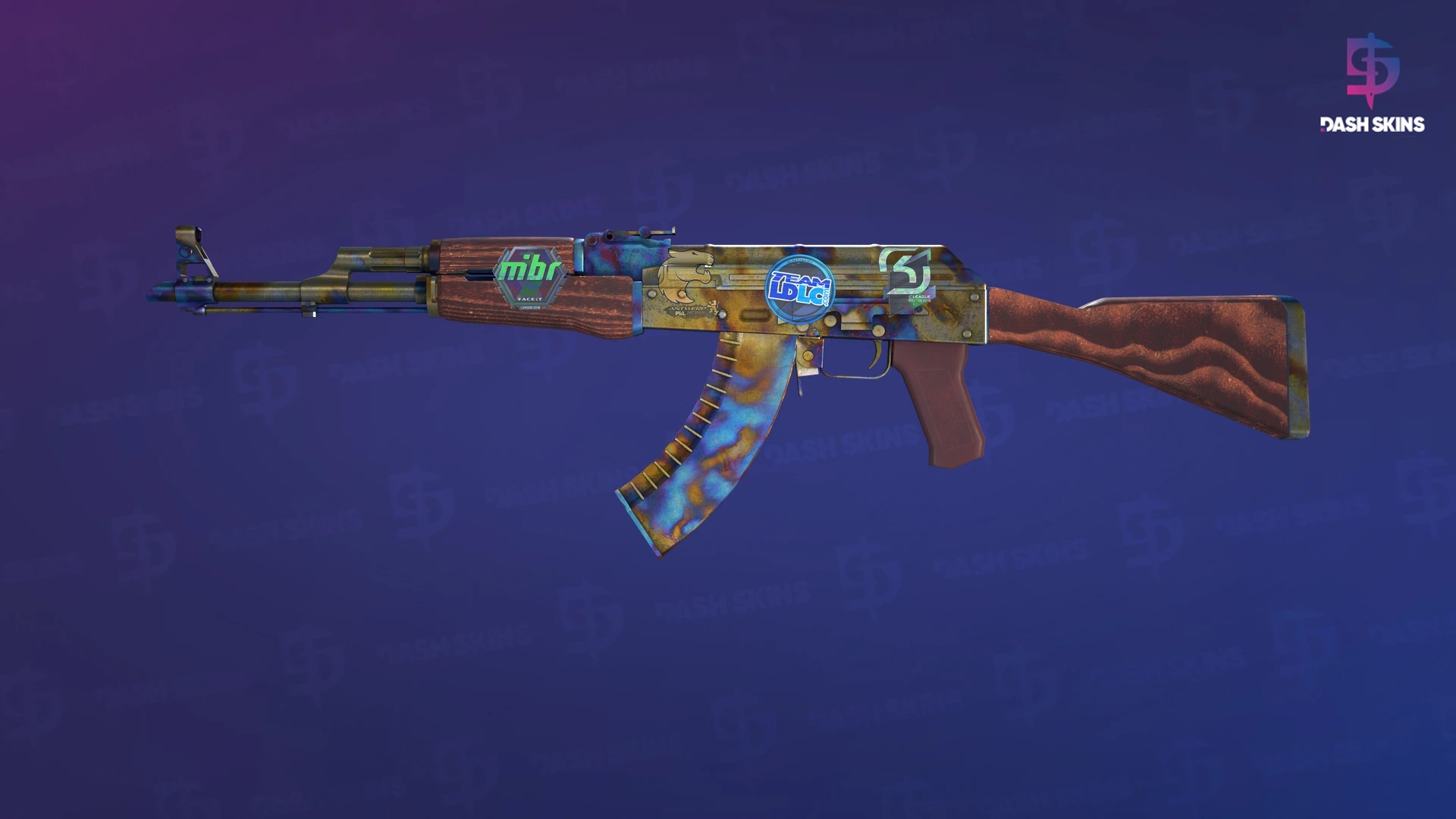 AK-47 | Case Hardened (Well-Worn) Screenshot Playside