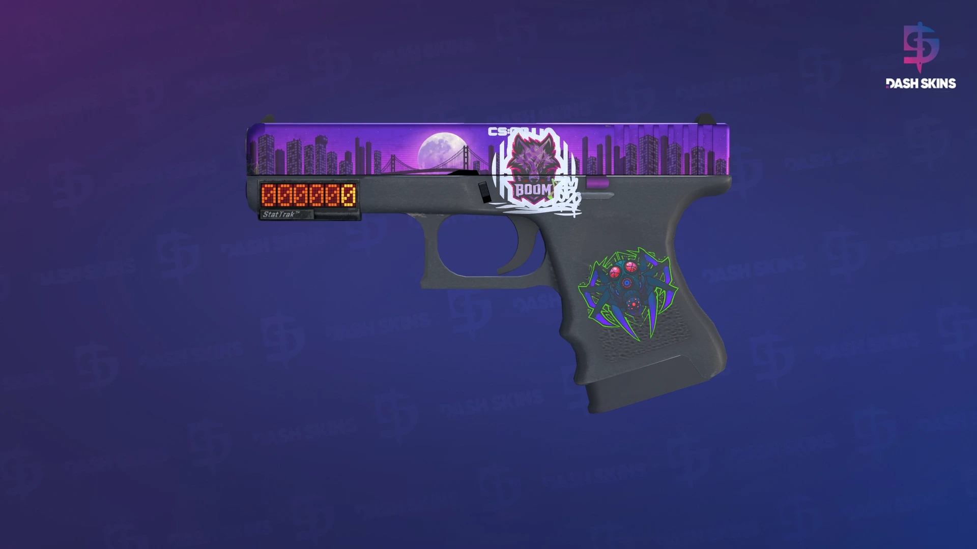 StatTrak™ Glock-18 | Moonrise (Minimal Wear) Screenshot Playside