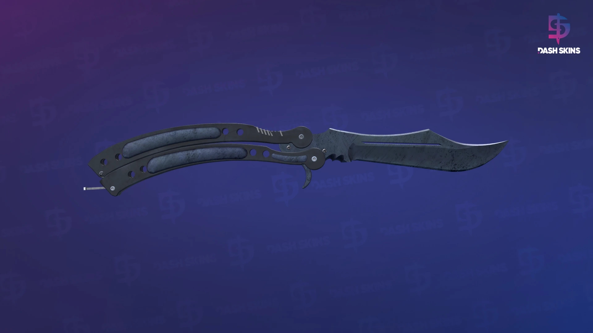 ★ StatTrak™ Butterfly Knife | Blue Steel (Field-Tested) Screenshot Playside