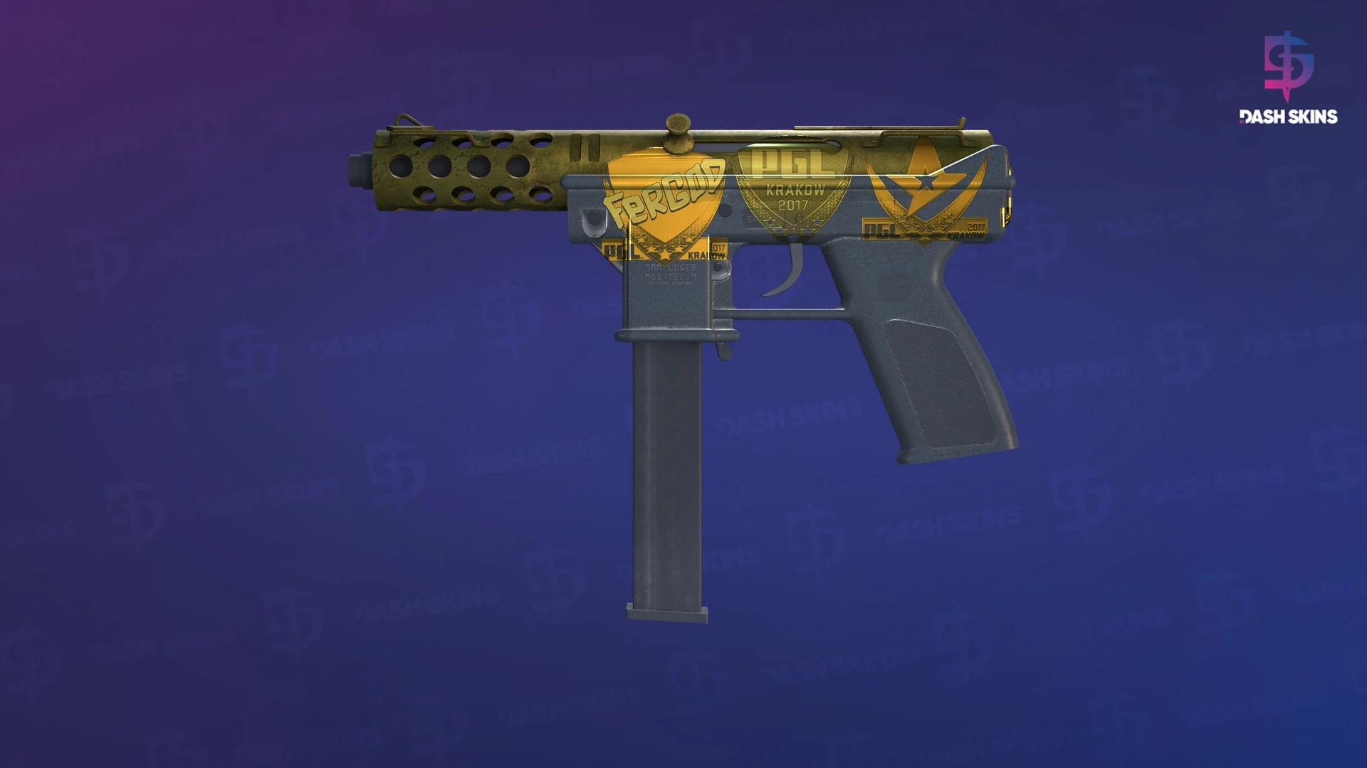 Souvenir Tec-9 | Brass (Battle-Scarred) Screenshot Playside