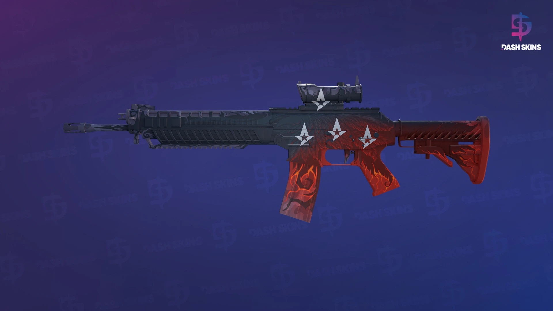 SG 553 | Darkwing (Minimal Wear) Screenshot Playside