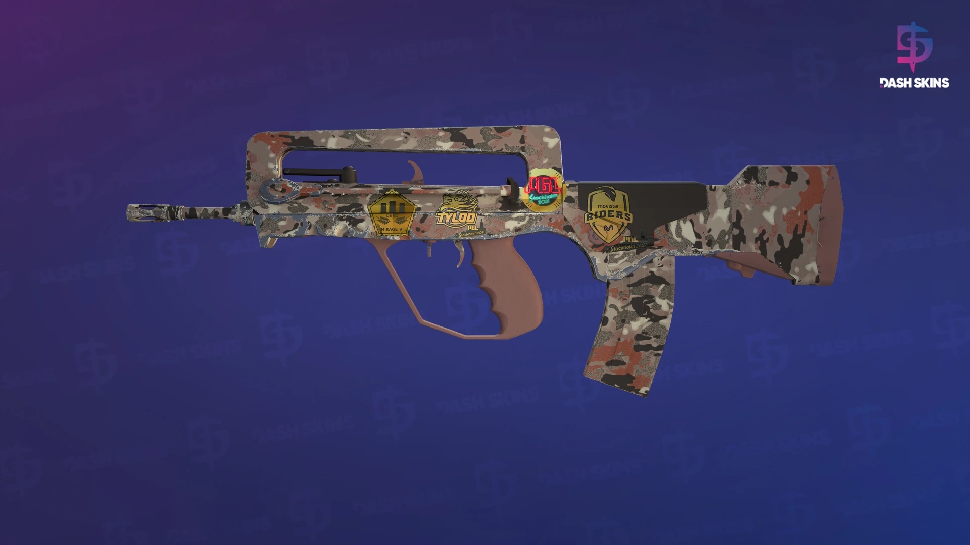 Souvenir FAMAS | CaliCamo (Factory New) Screenshot Playside