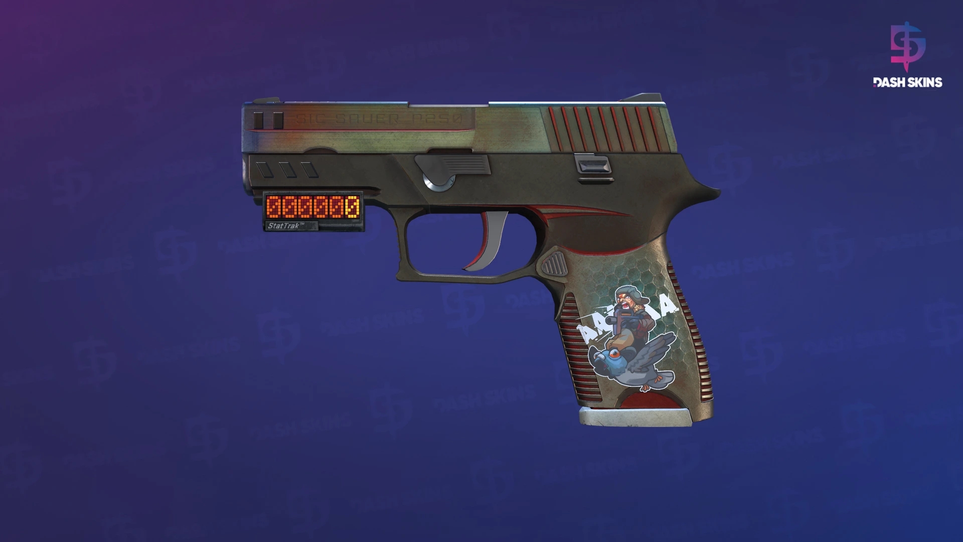 StatTrak™ P250 | Cyber Shell (Battle-Scarred) Screenshot Playside