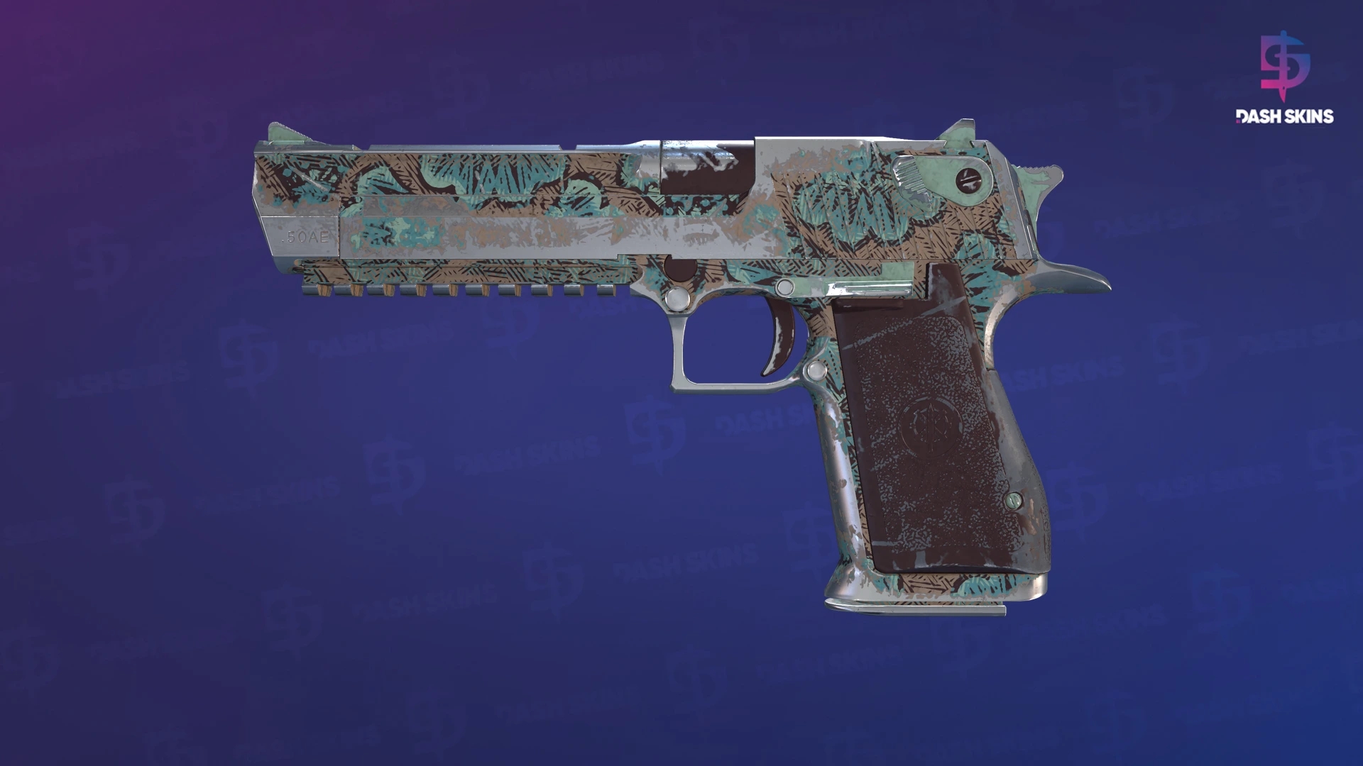 Desert Eagle | Mint Fan (Battle-Scarred) Screenshot Playside