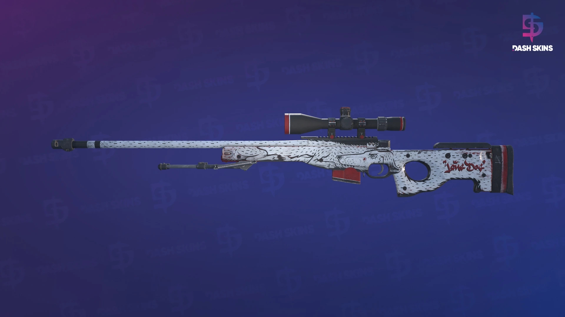 AWP | LongDog (Well-Worn) Screenshot Playside