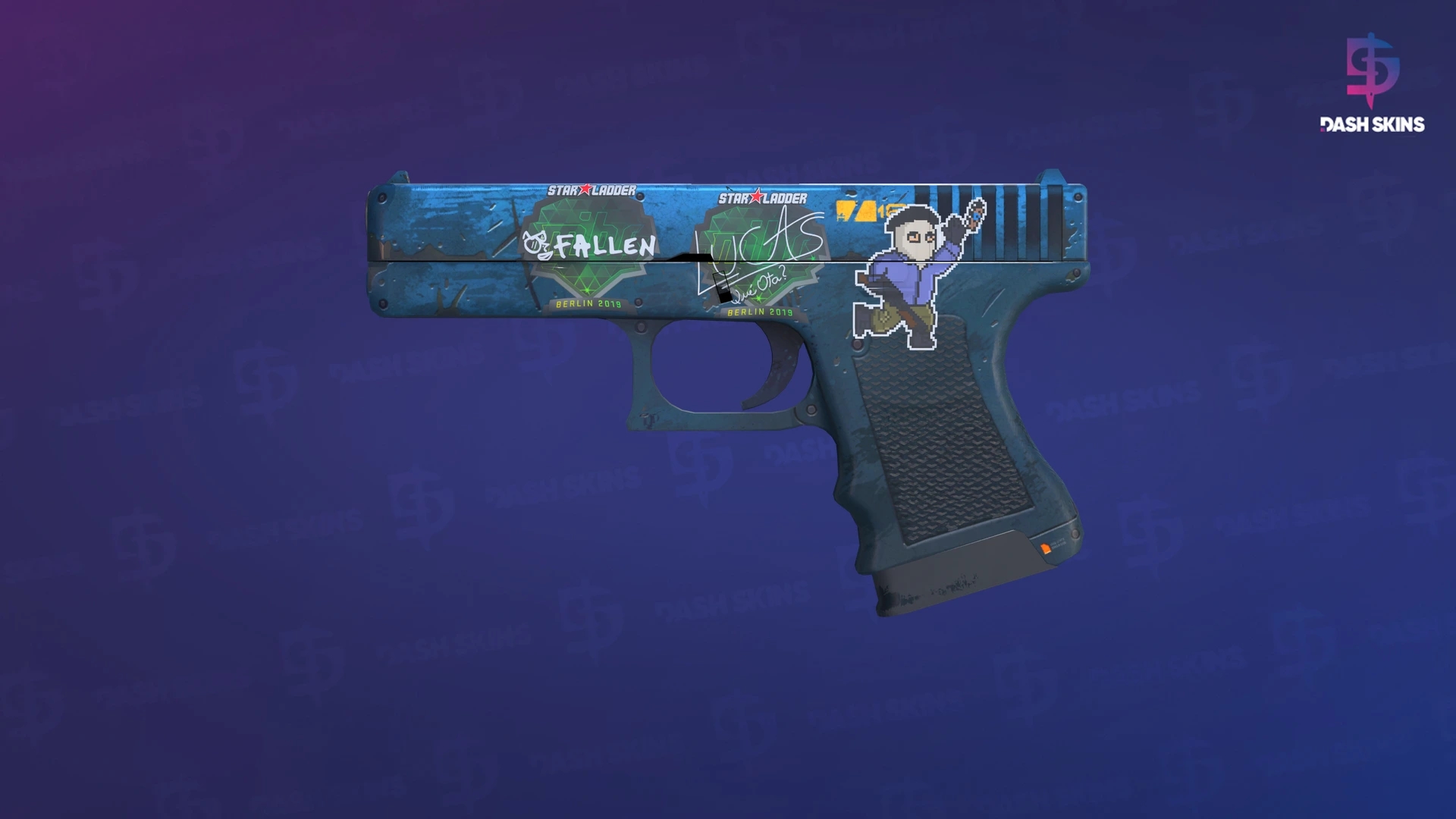 Glock-18 | Off World (Well-Worn) Screenshot Playside