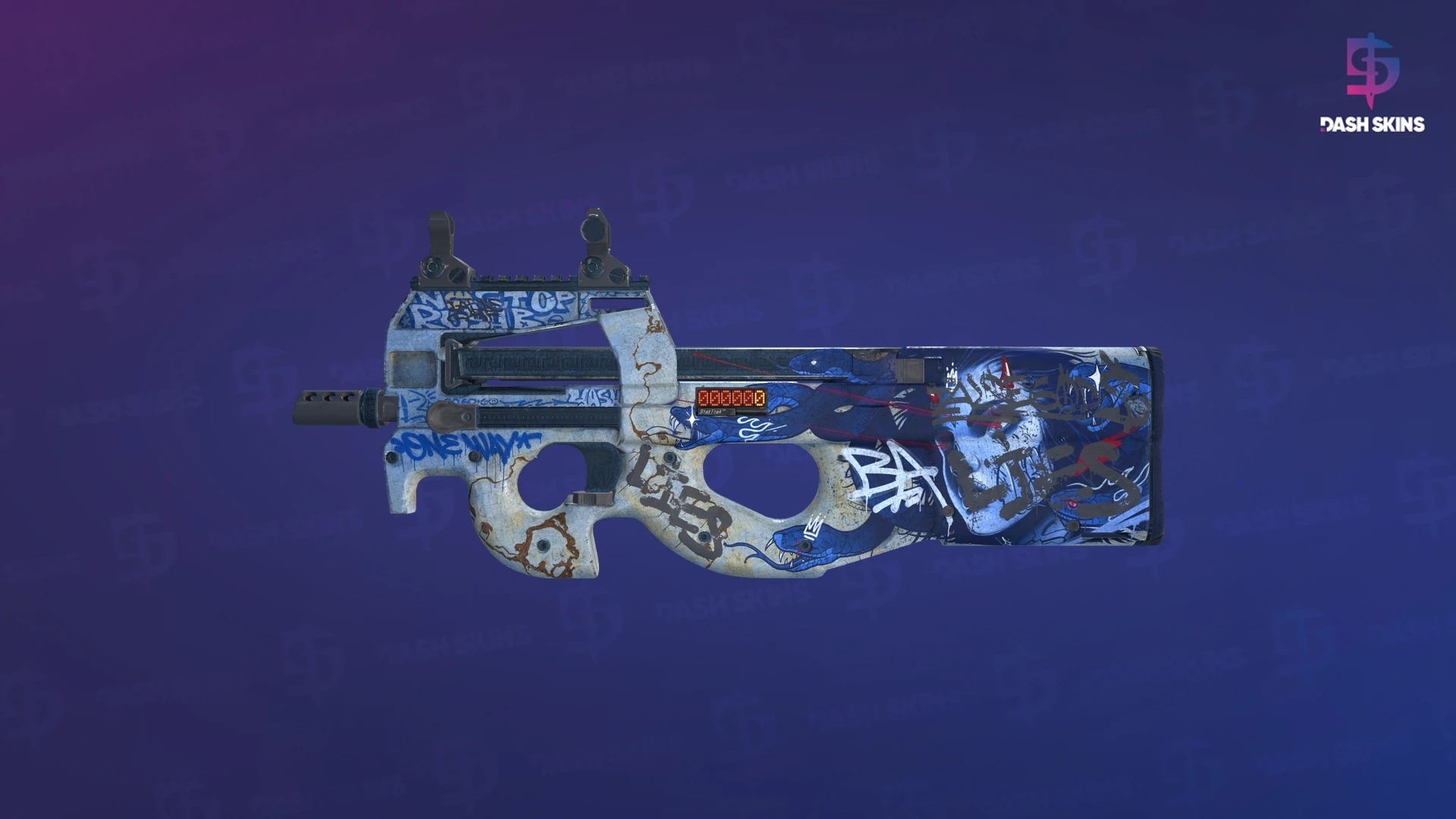 StatTrak™ P90 | Deathgaze (Battle-Scarred) Screenshot Playside