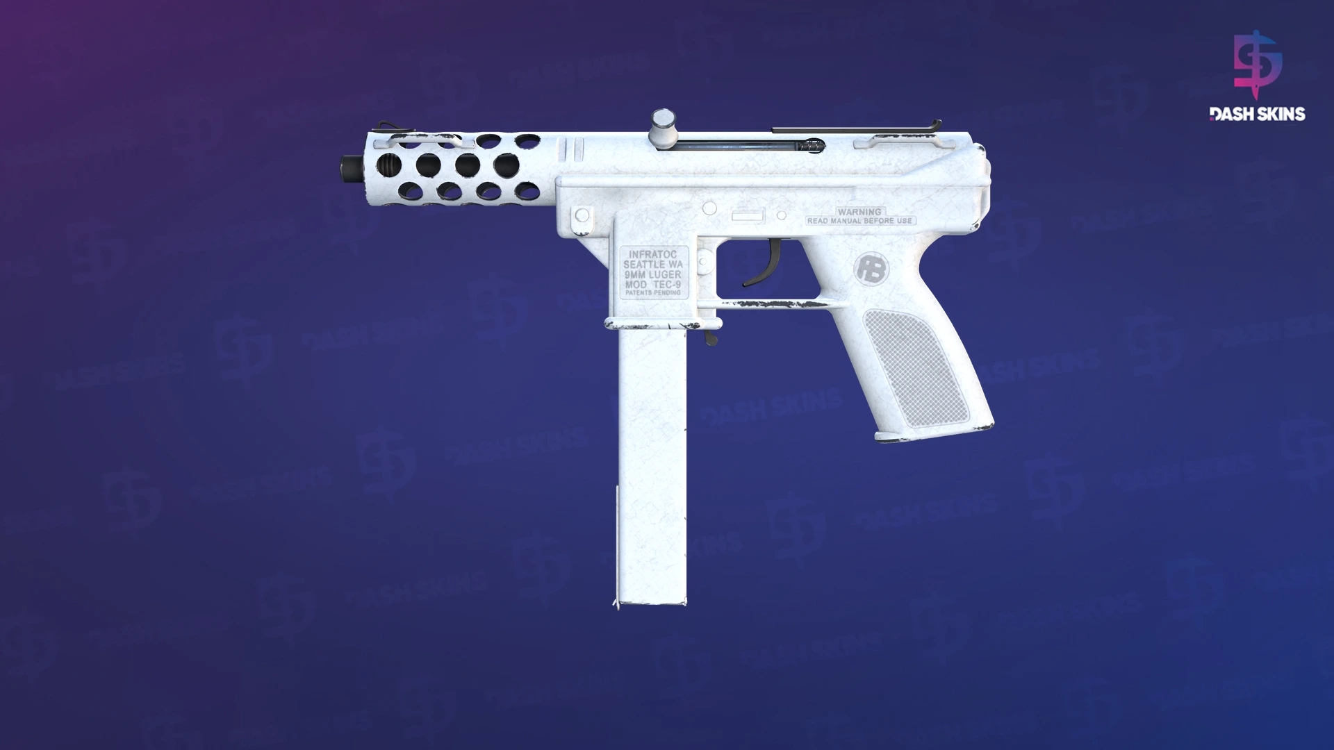 Tec-9 | Whiteout (Field-Tested) Screenshot Playside