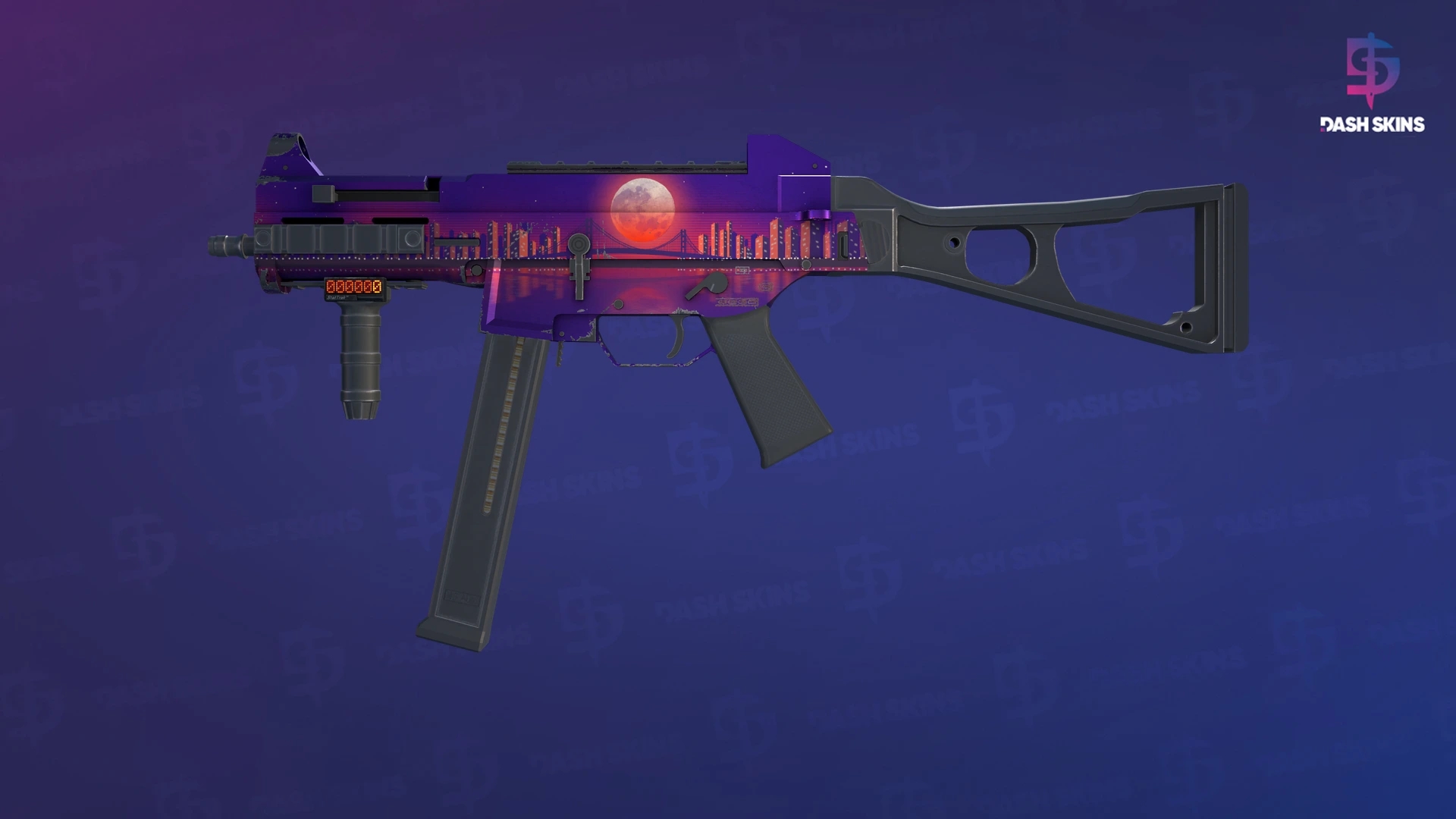 StatTrak™ UMP-45 | Moonrise (Minimal Wear) Screenshot Playside