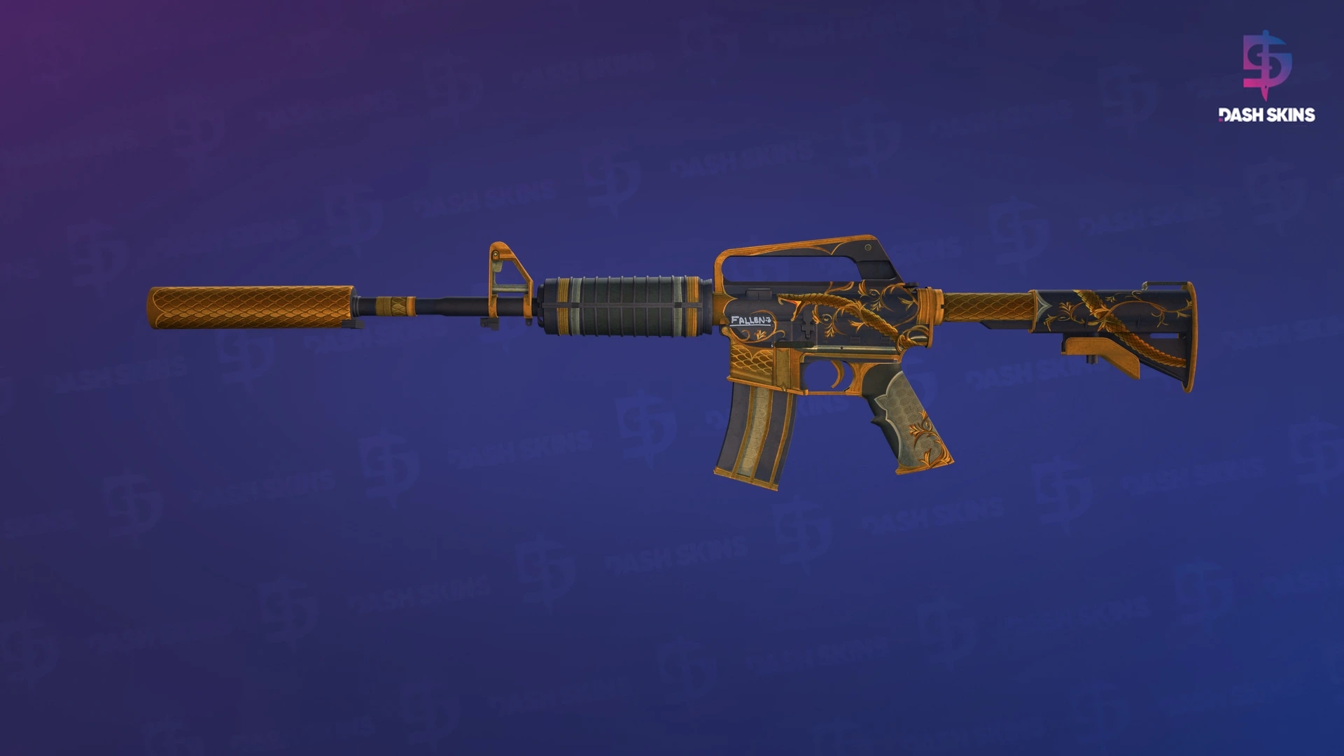 M4A1-S | Golden Coil (Well-Worn) Screenshot Playside