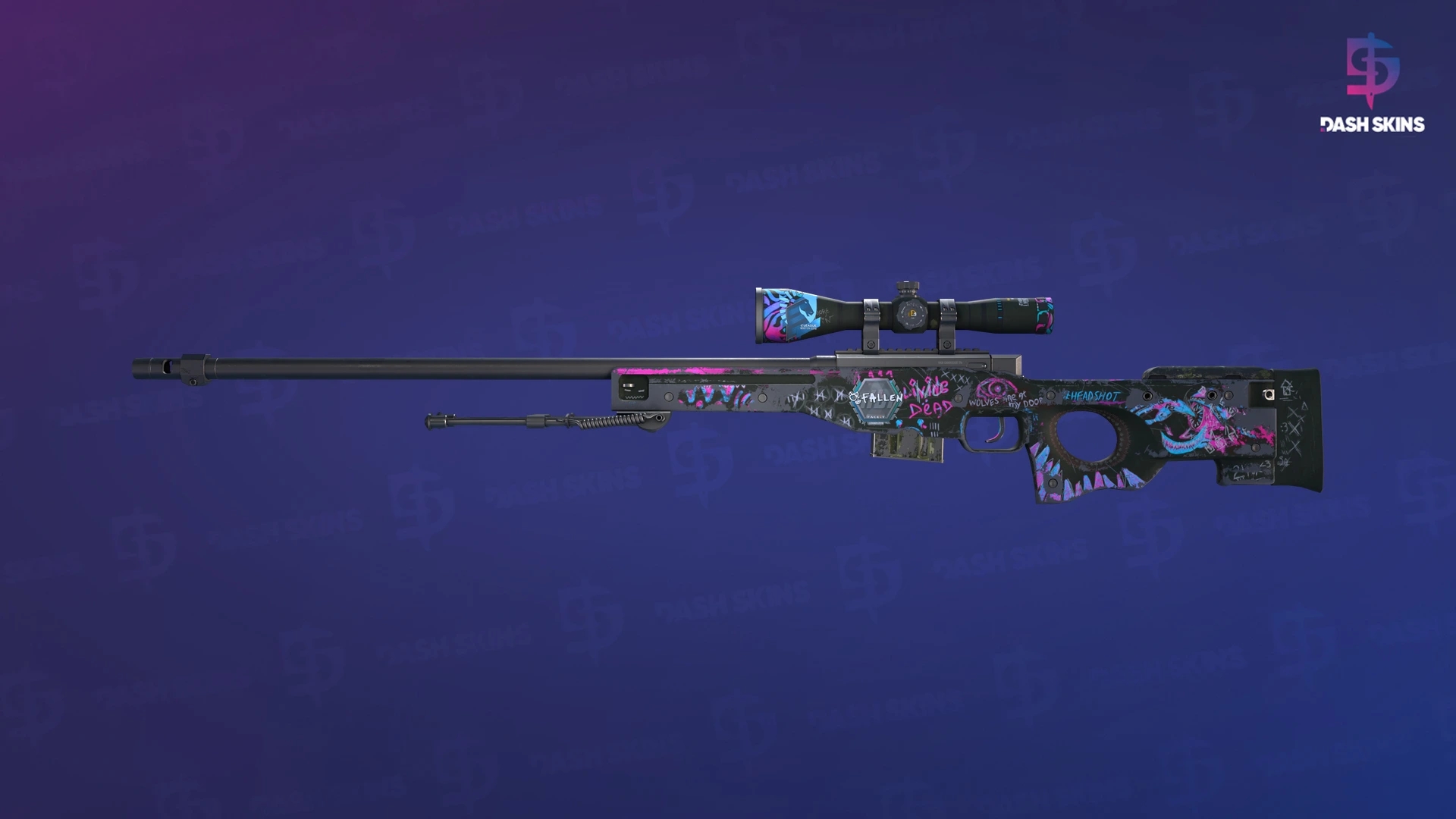 AWP | Fever Dream (Well-Worn) Screenshot Playside
