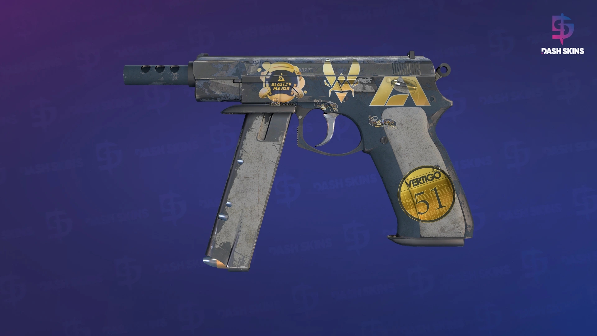 Souvenir CZ75-Auto | Framework (Battle-Scarred) Screenshot Playside