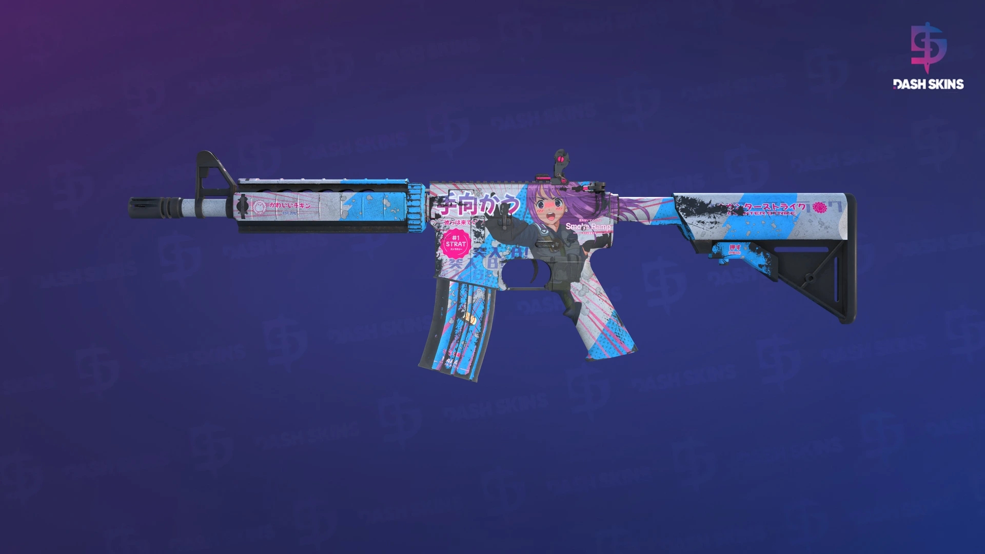 M4A4 | Temukau (Well-Worn) Screenshot Playside