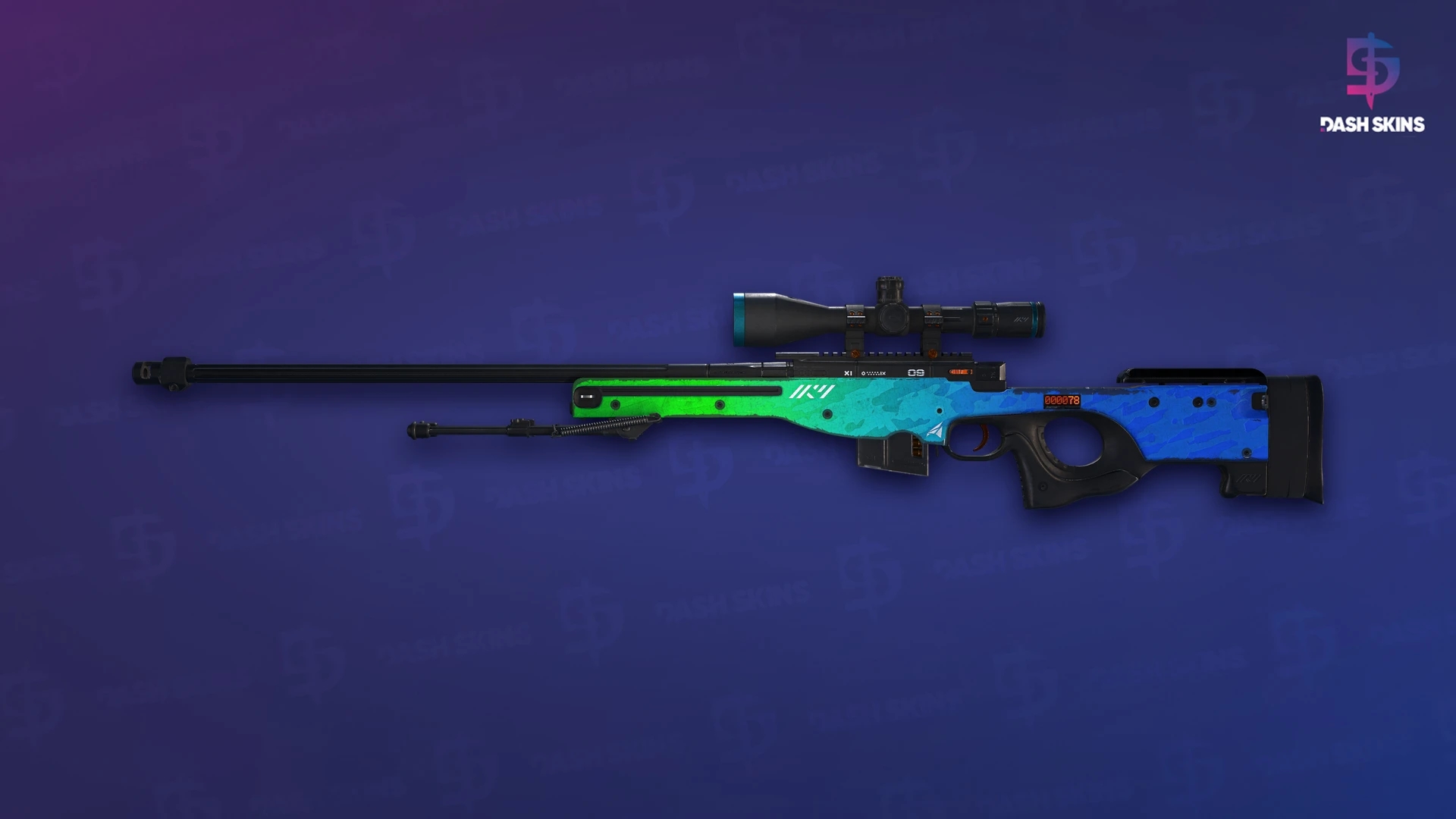 StatTrak™ AWP | Ice Coaled (Battle-Scarred) Screenshot Playside