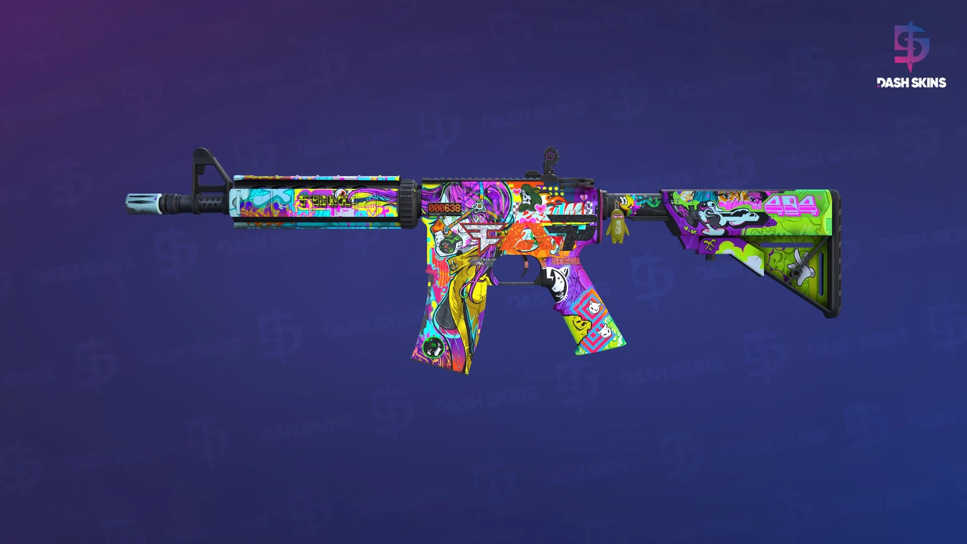 StatTrak™ M4A4 | In Living Color (Minimal Wear) Screenshot Playside