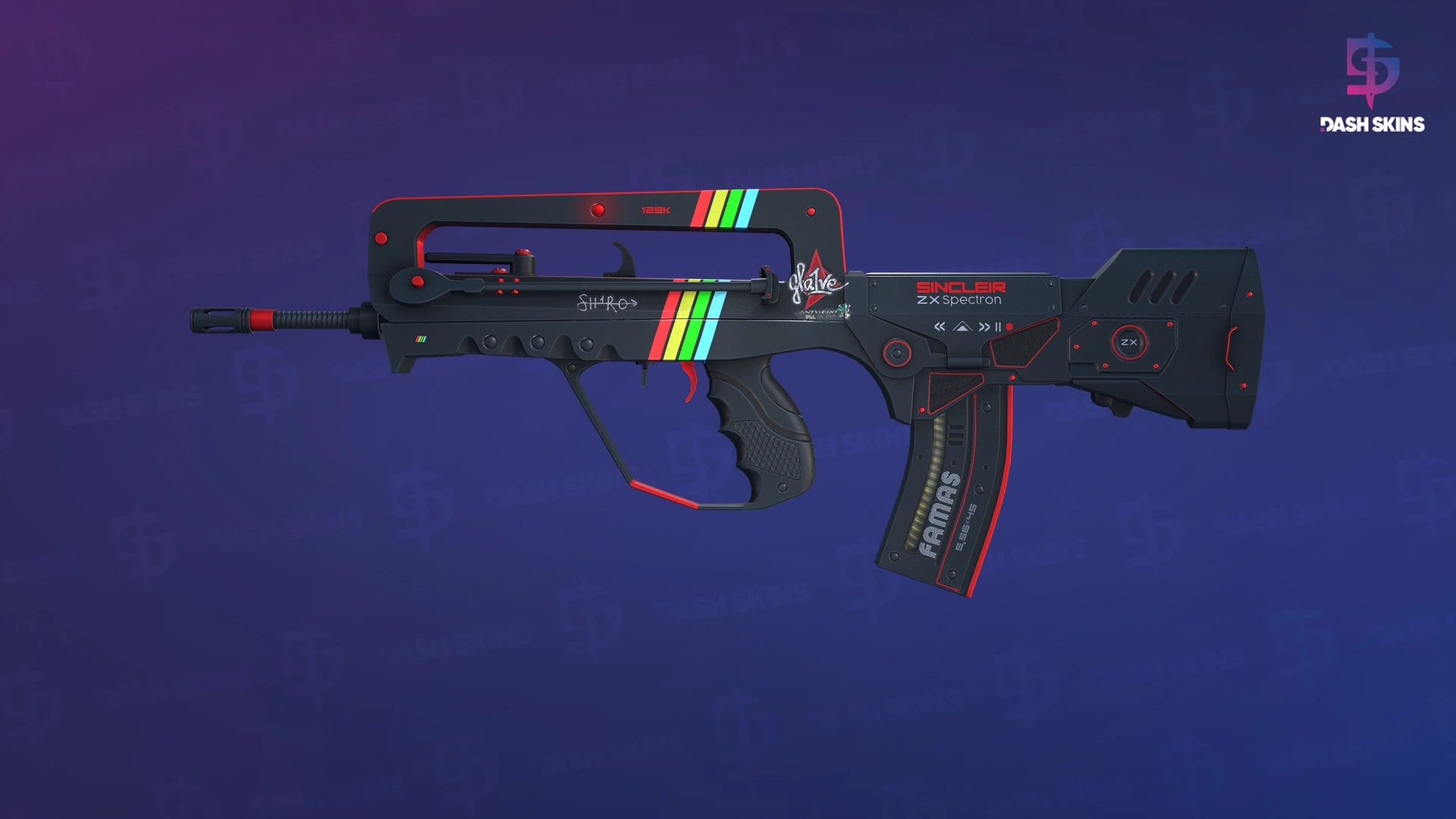 FAMAS | ZX Spectron (Minimal Wear) Screenshot Playside