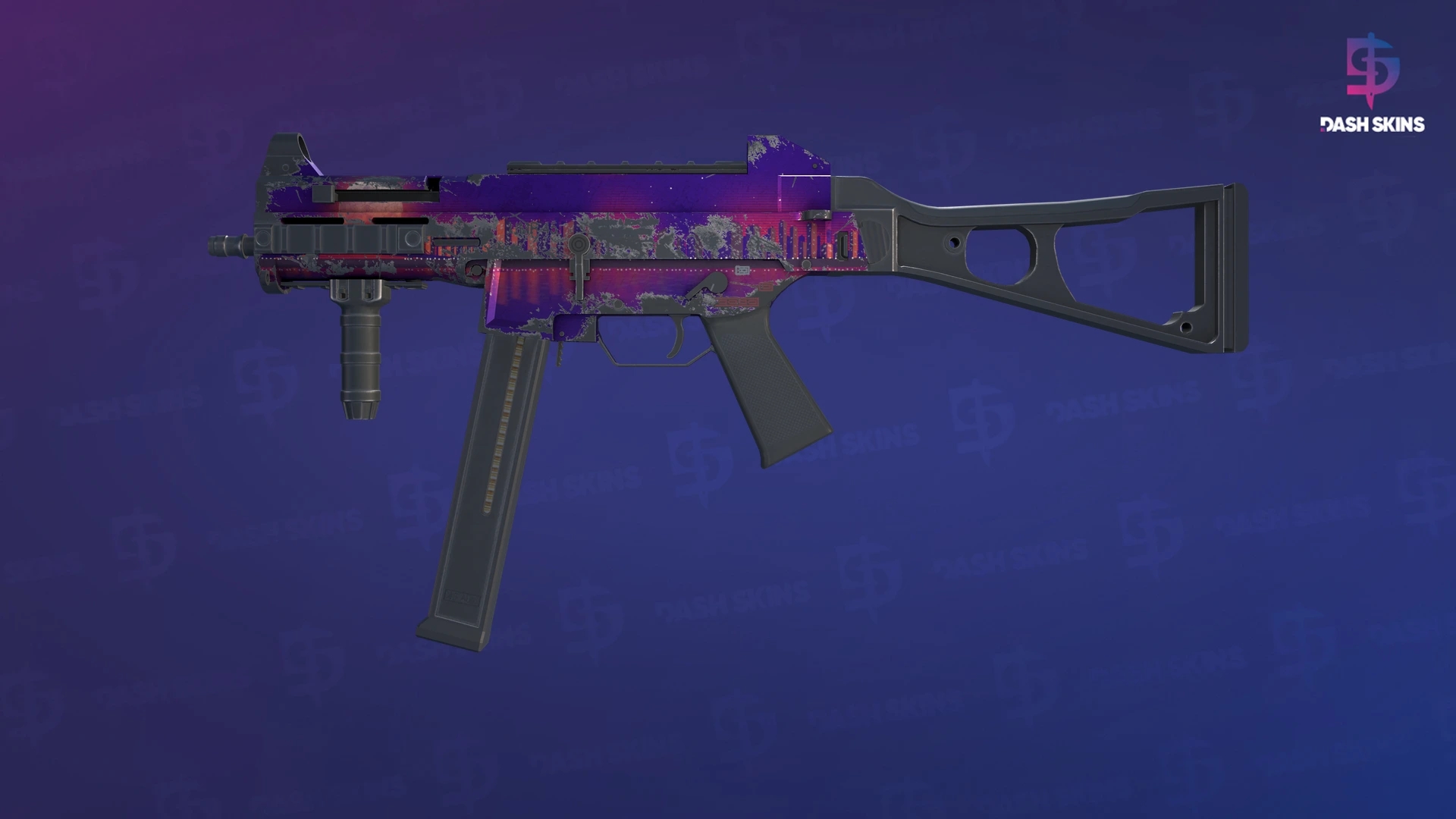 UMP-45 | Moonrise (Well-Worn) Screenshot Playside