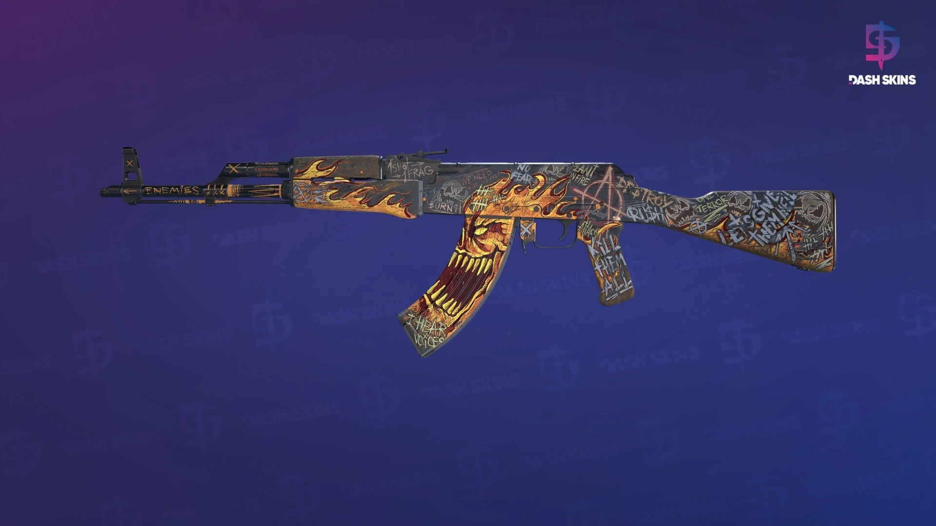 AK-47 | Searing Rage (Field-Tested) Screenshot Playside