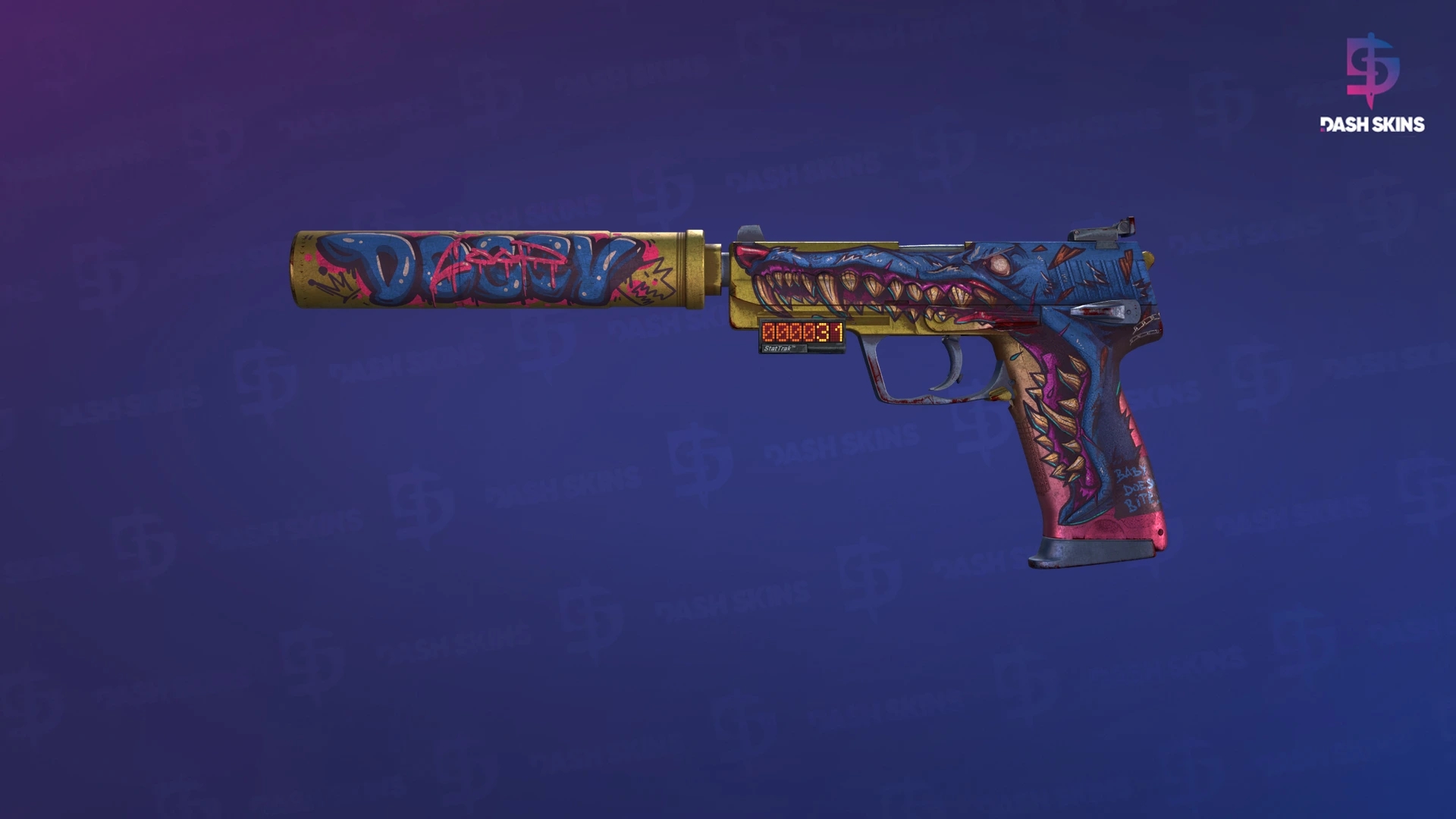 StatTrak™ USP-S | Jawbreaker (Battle-Scarred) Screenshot Playside