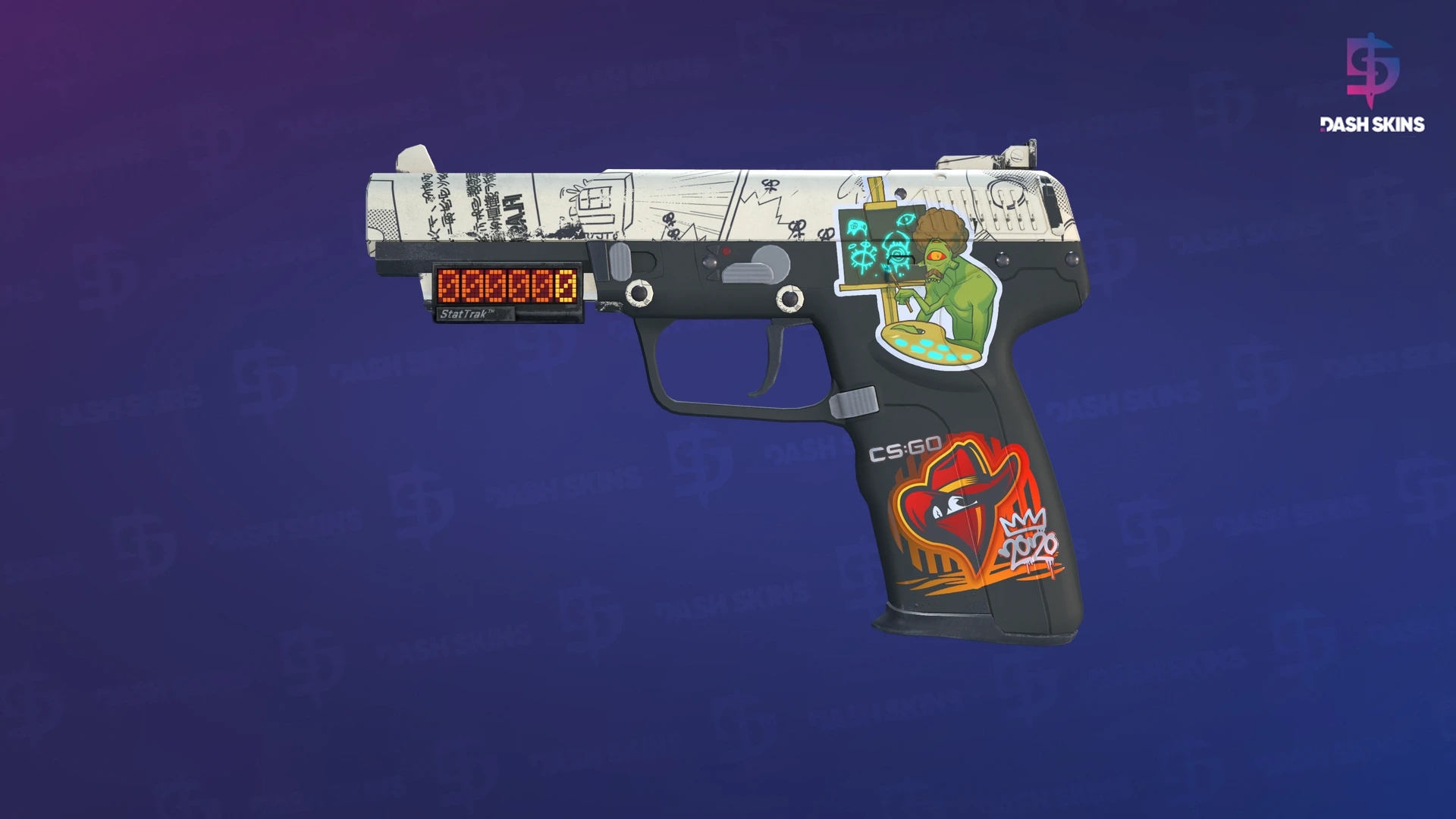 StatTrak™ Five-SeveN | Kami (Minimal Wear) Screenshot Playside
