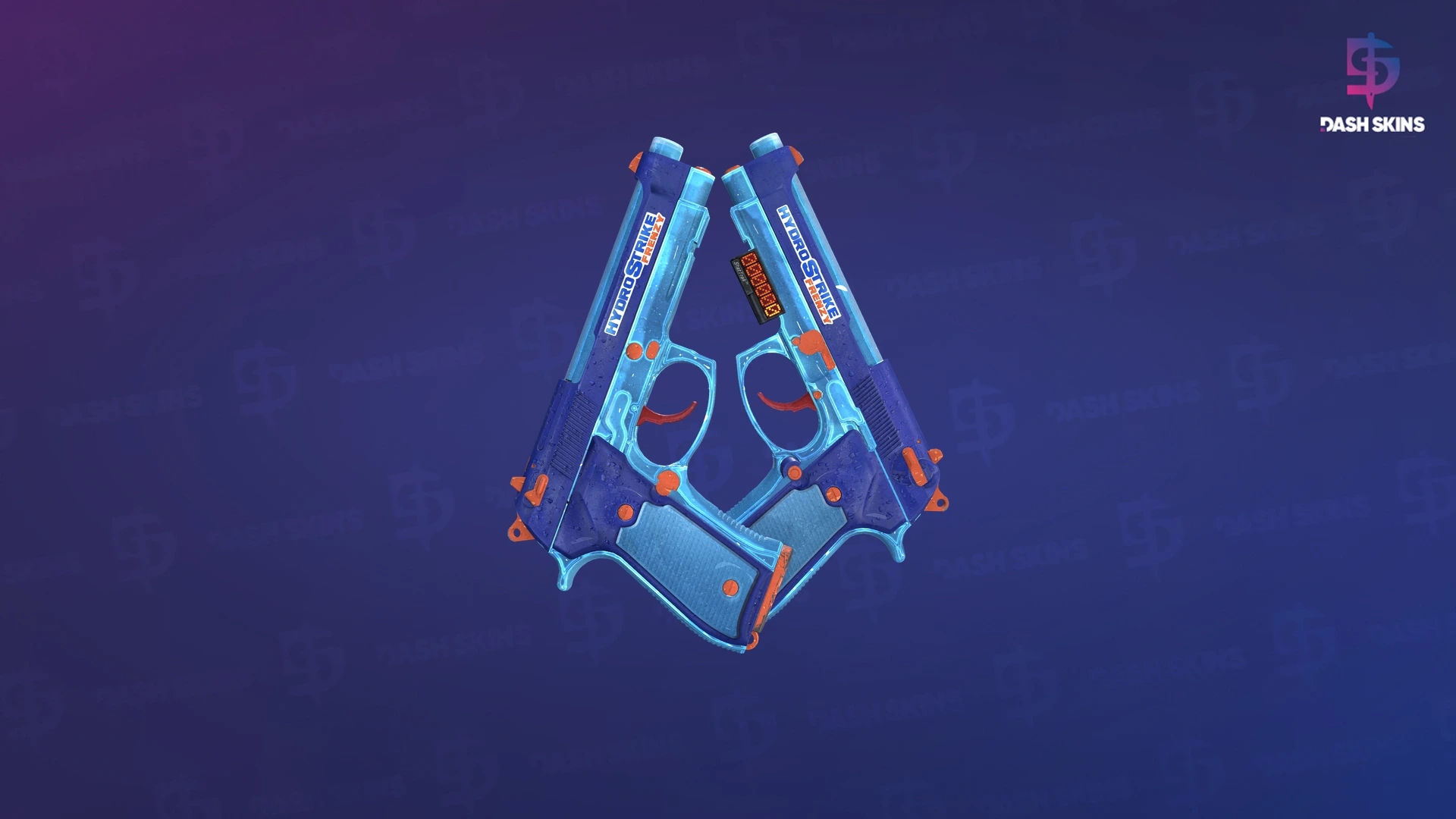StatTrak™ Dual Berettas | Hydro Strike (Field-Tested) Screenshot Playside