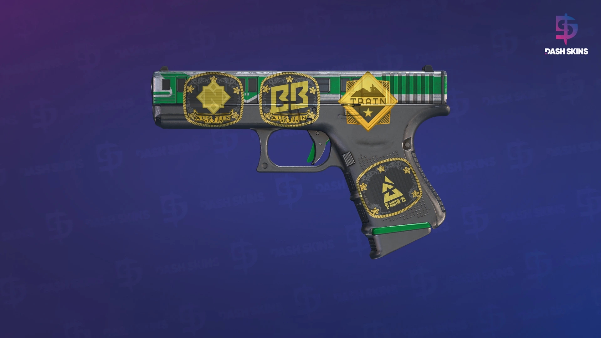 Souvenir Glock-18 | Green Line (Minimal Wear) Screenshot Playside