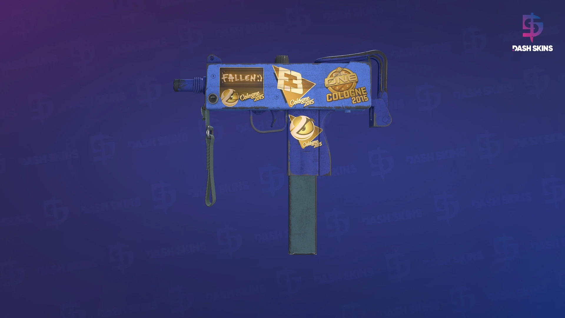 Souvenir MAC-10 | Indigo (Well-Worn) Screenshot Playside