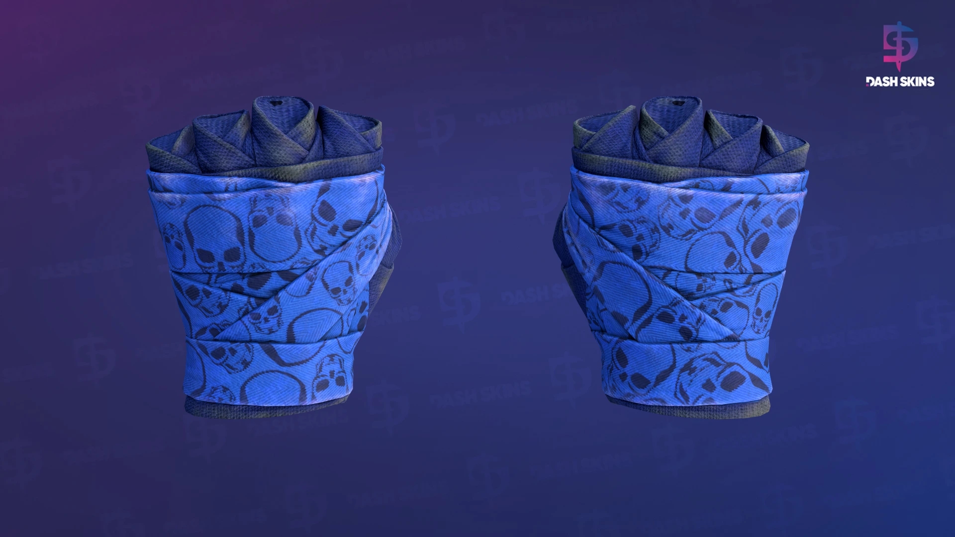 ★ Hand Wraps | Cobalt Skulls (Battle-Scarred) Screenshot Playside